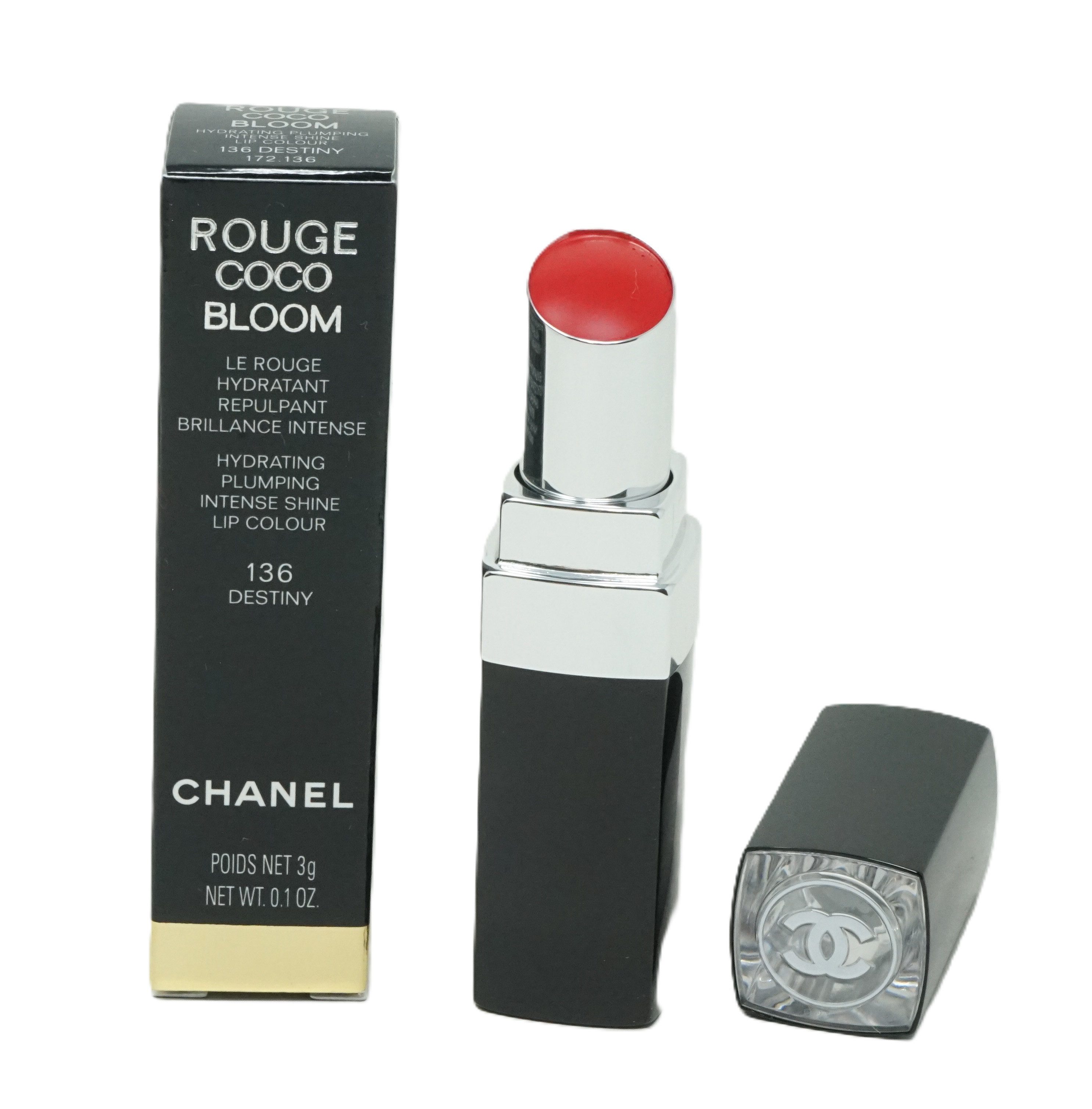 CHANEL Lippenstift Chanel Rouge Coco Bloom Lippenstift 136 Destiny 3g