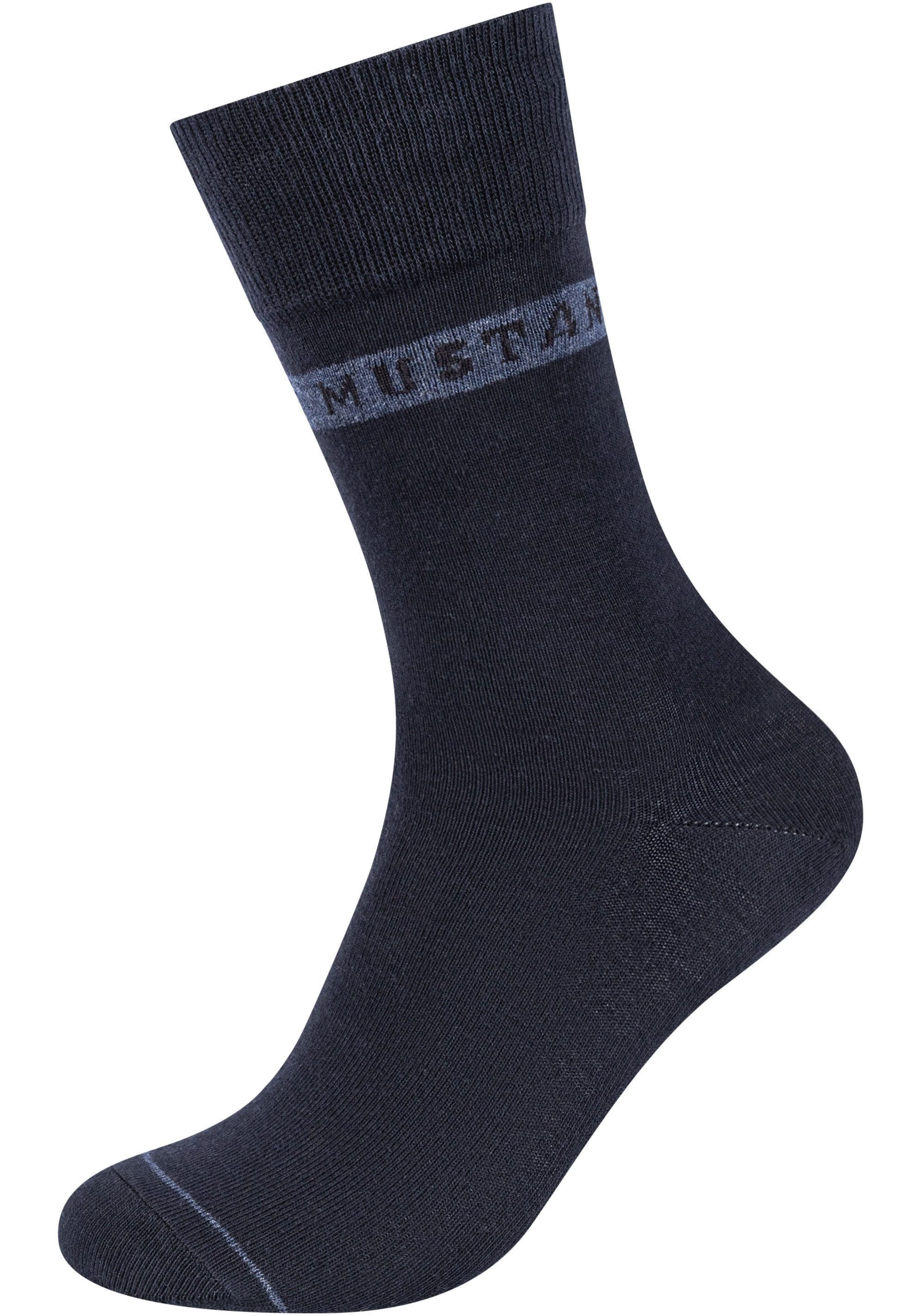 MUSTANG Socken "casual", (6 Paar), weicher und elastischer Komfortbund günstig online kaufen