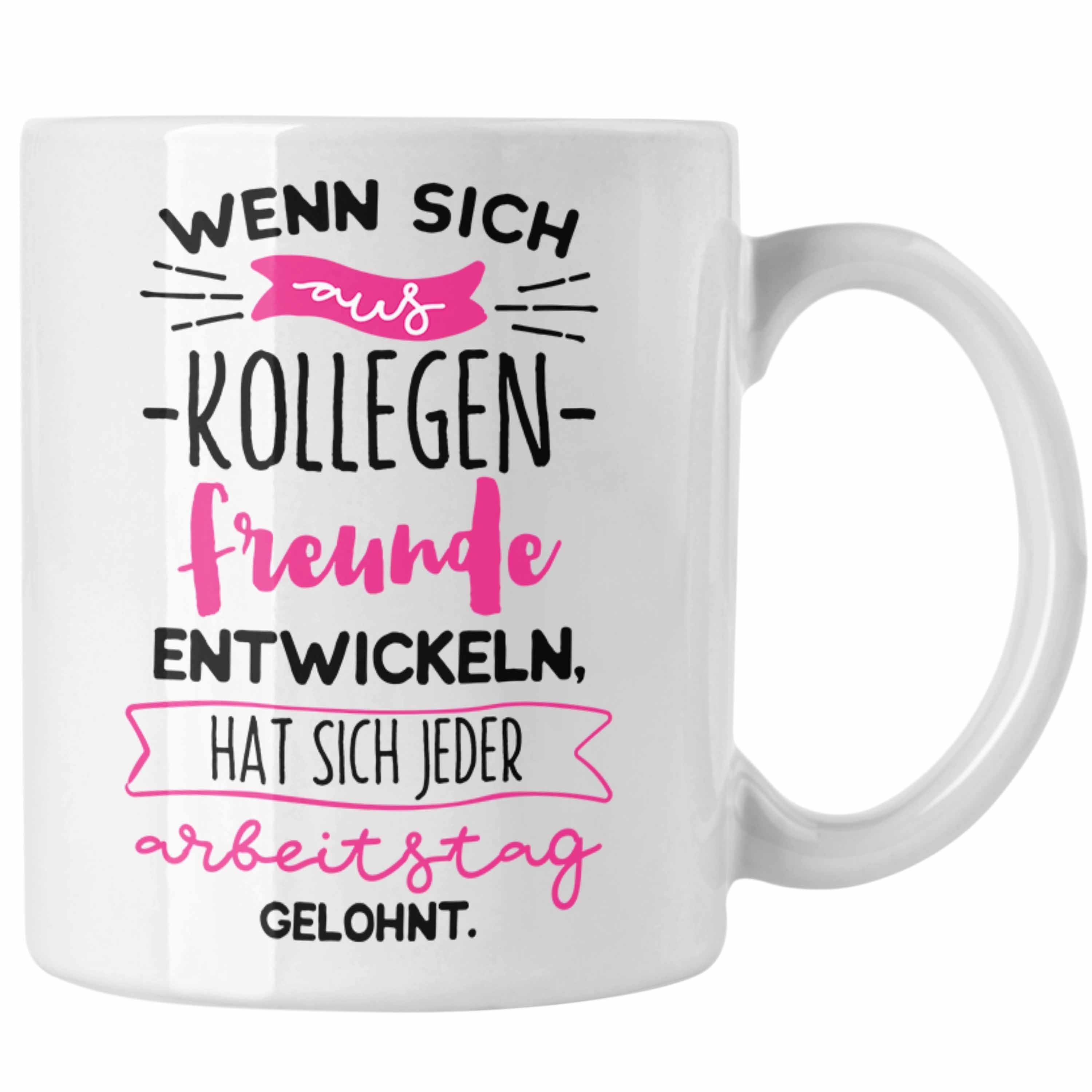 Trendation Tasse Trendation - Kollegen K Tasse Kollegin Wenn Geschenk Weiss Beste Kollege Aus