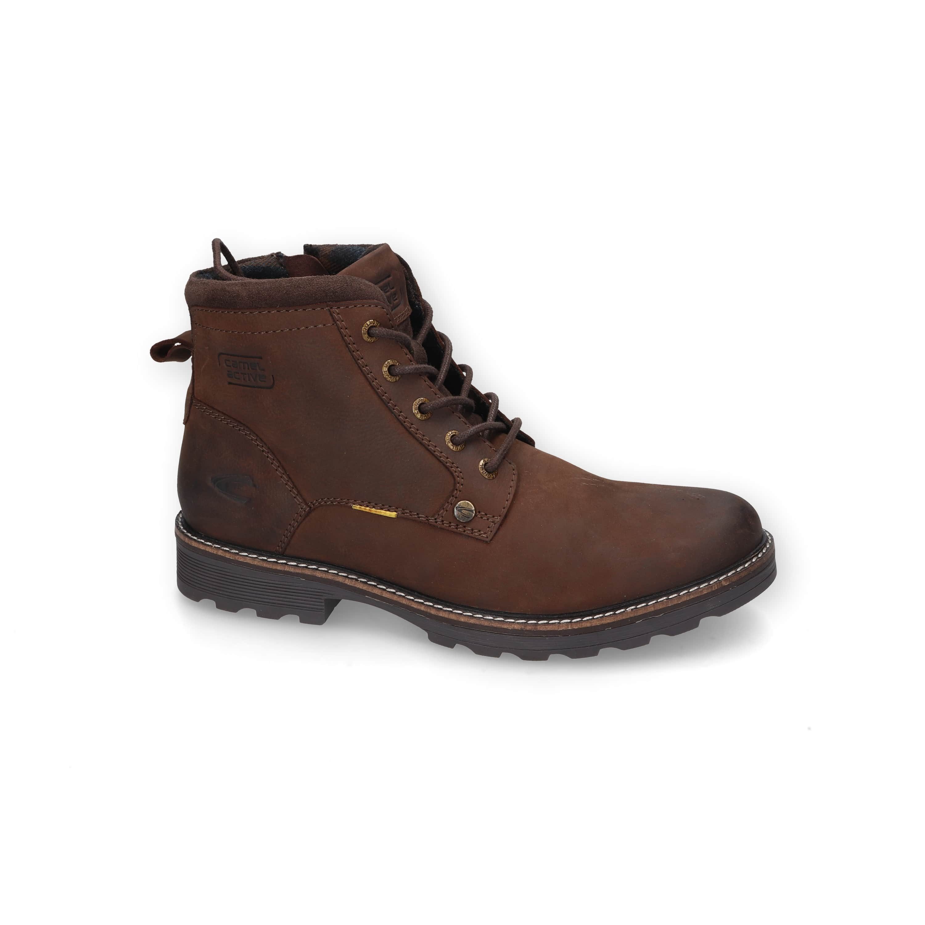 camel active Boots Tumbled Nubuk CAFE Schnürboots günstig online kaufen
