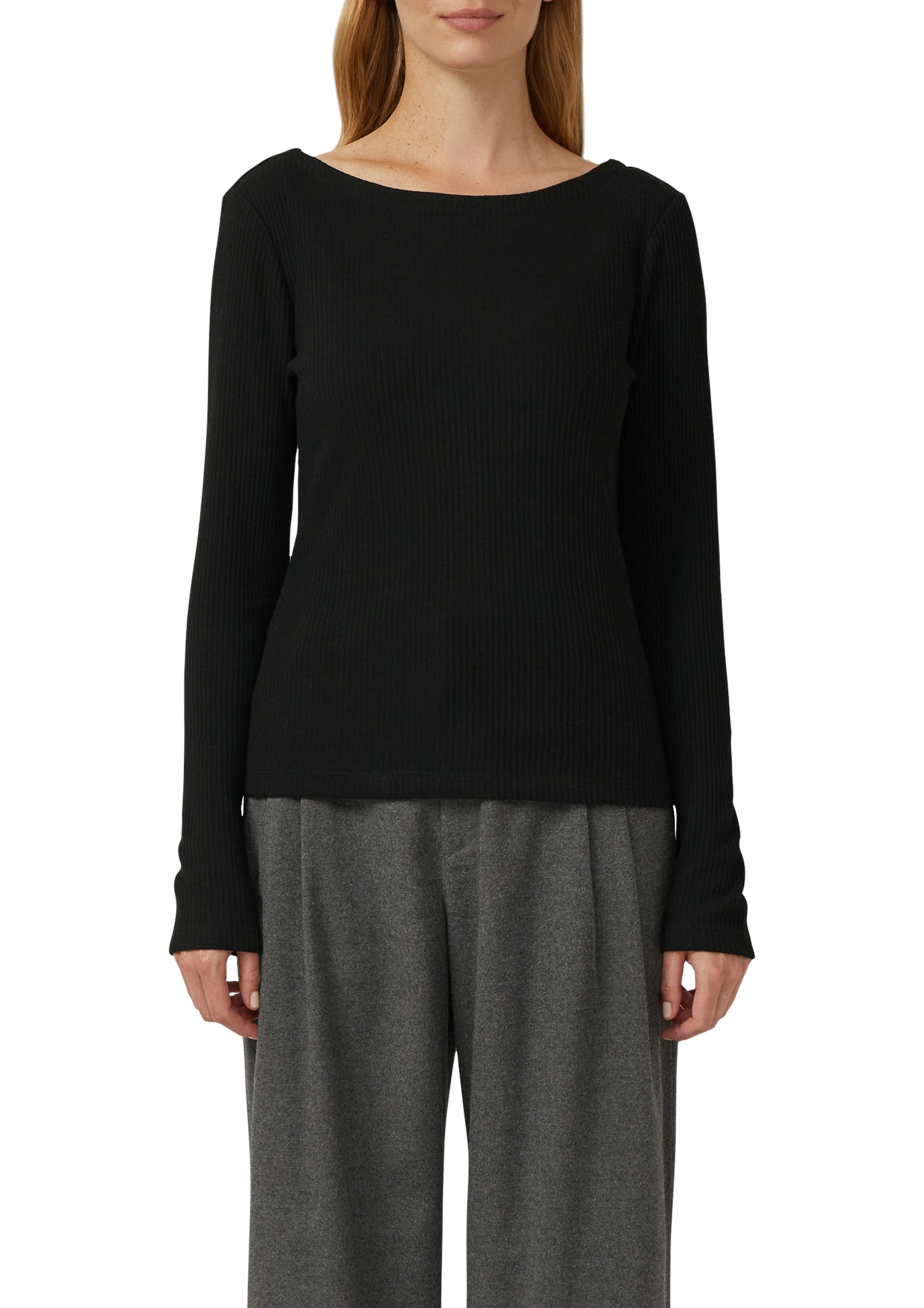 s.Oliver Langarmshirt mit U-Boot-Ausschnitt günstig online kaufen