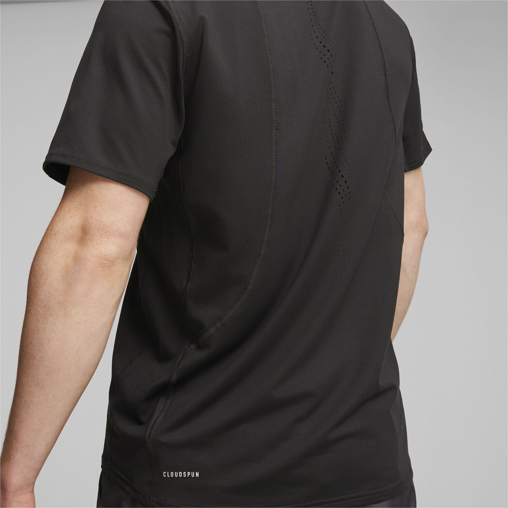 PUMA Laufshirt Cloudspun kurzärmliges Lauf-T-Shirt Black Herren