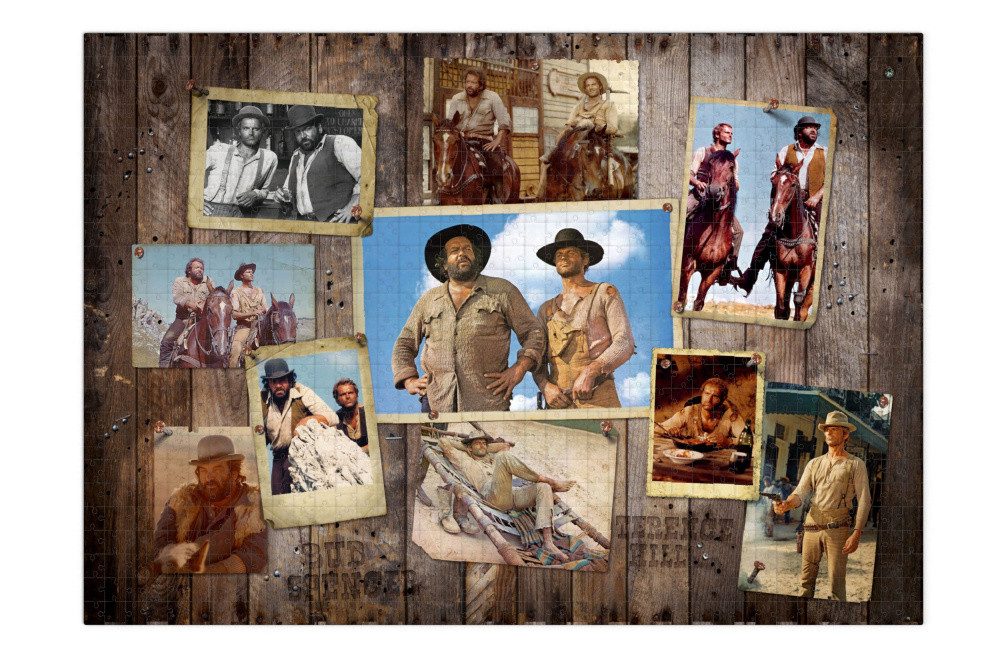 Oakie Doakie Games Actionfigur Bud Spencer & Terence Hill Puzzle Western Photo Wall (1000 Teile)