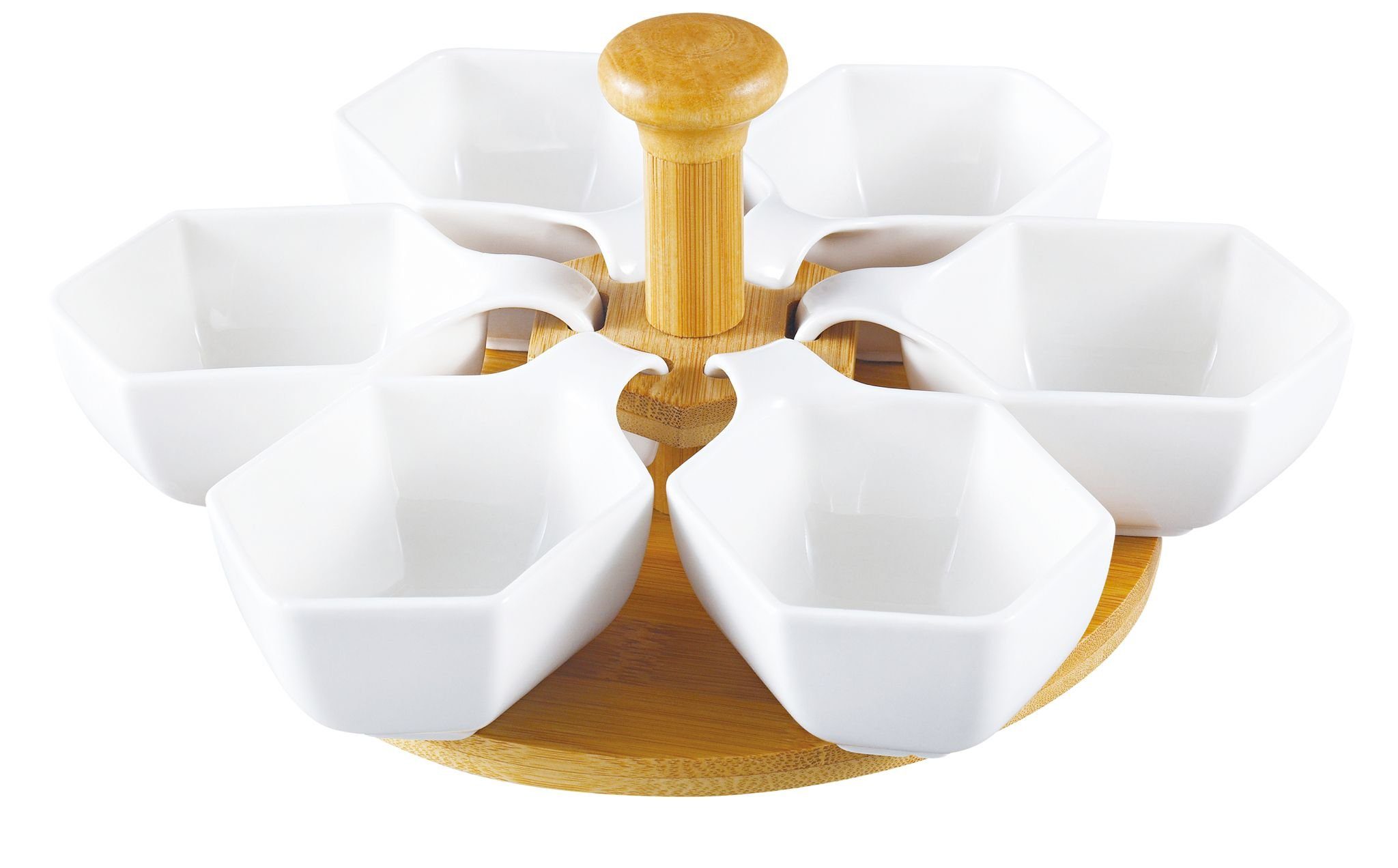 Snackschale Trendmax JD7755 Knabber Schale Set 6 Fächer Cerezlik Servierschale Kna