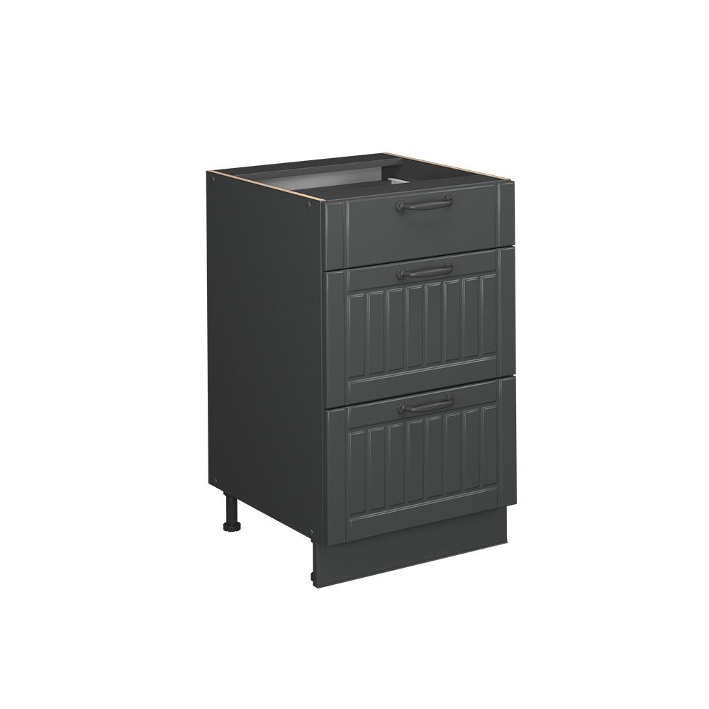 Vicco Unterschrank Fame-Line, Dunkelgrau/Anthrazit, 50 cm günstig online kaufen