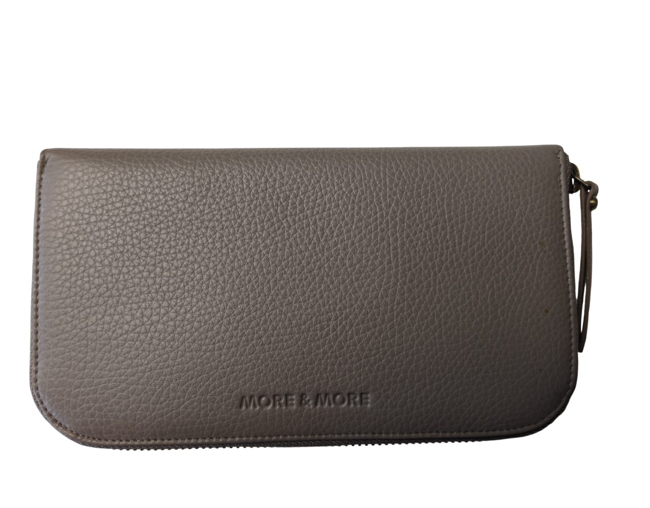 MORE&MORE Geldbörse Geldbeutel Damen Leder Taupe günstig online kaufen
