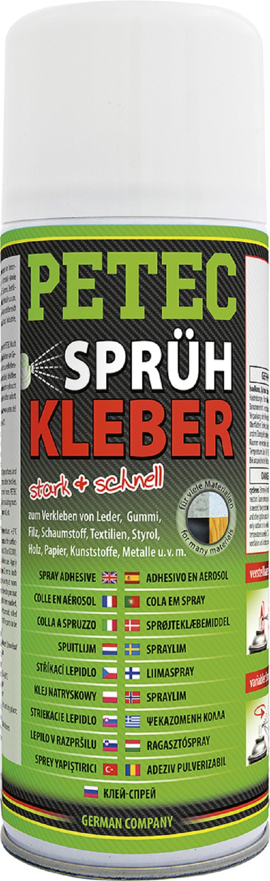 Petec Kleberspachtel Petec Sprühkleber Kontaktkleber Montageklebstoff 400 ml 94340