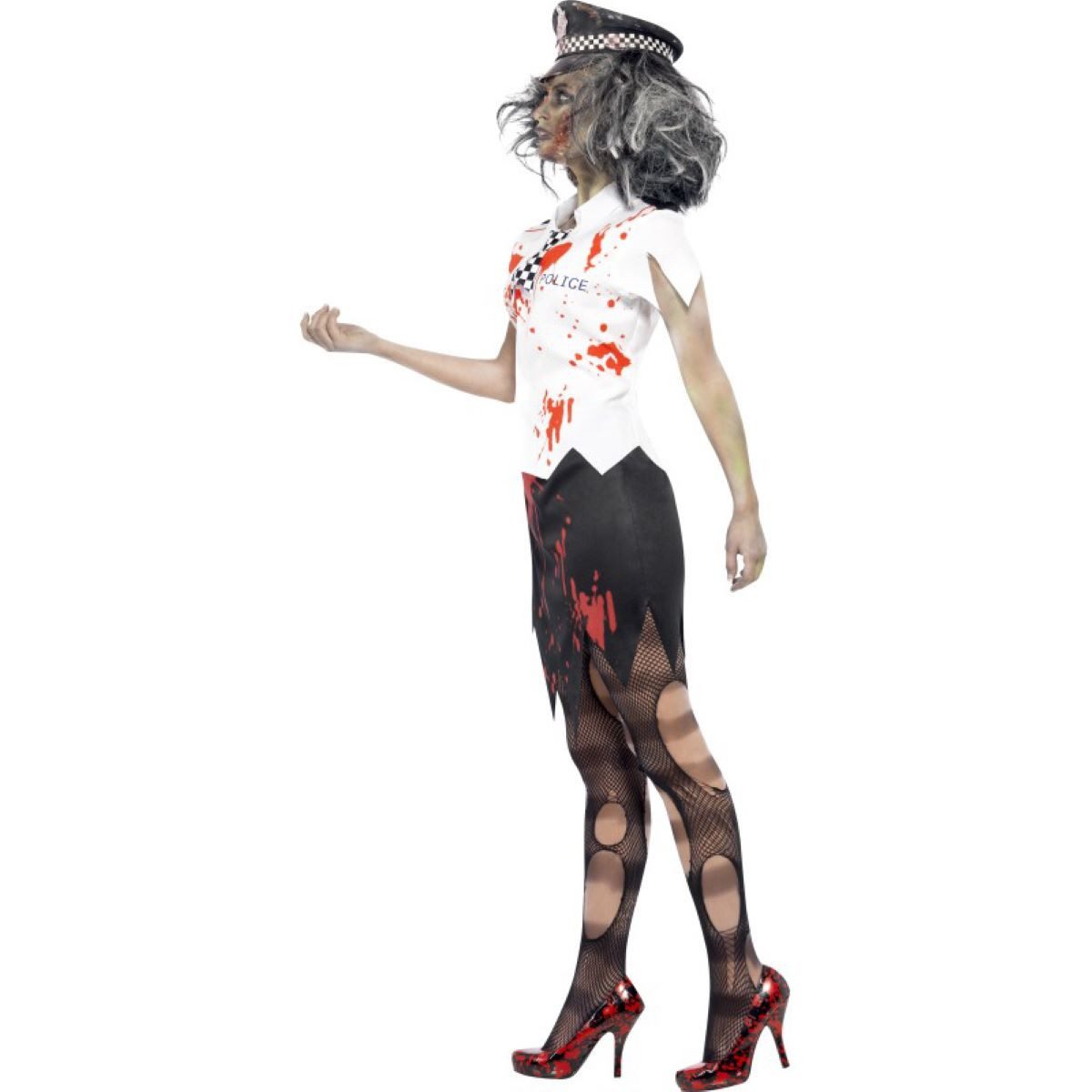 Smiffys Hexen-Kostüm Kostüm Lady Zombie Polizistin Gr.M