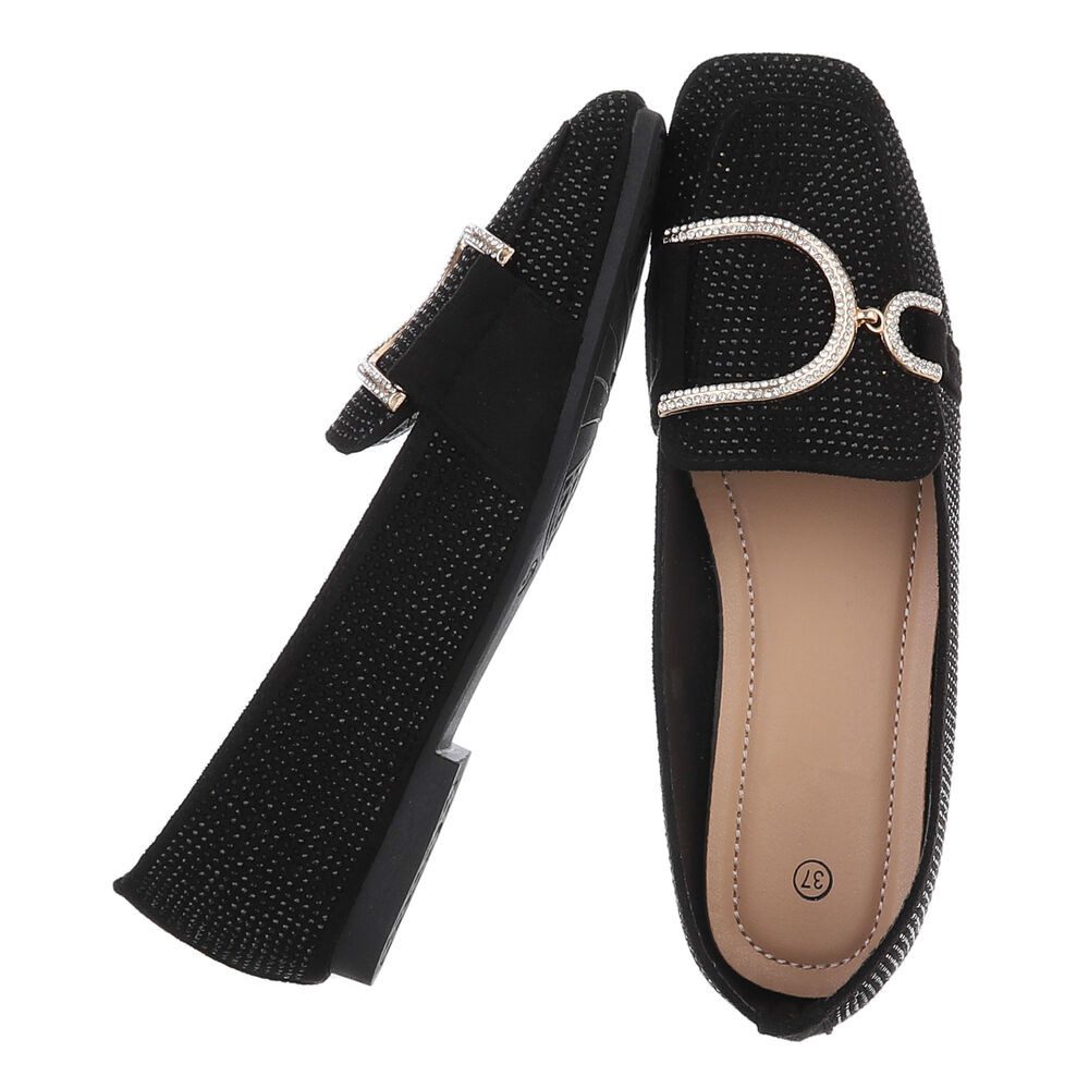 Ital-Design Elegante Loafers mit Schnalle für Damen - Bequem und stilvoll S günstig online kaufen