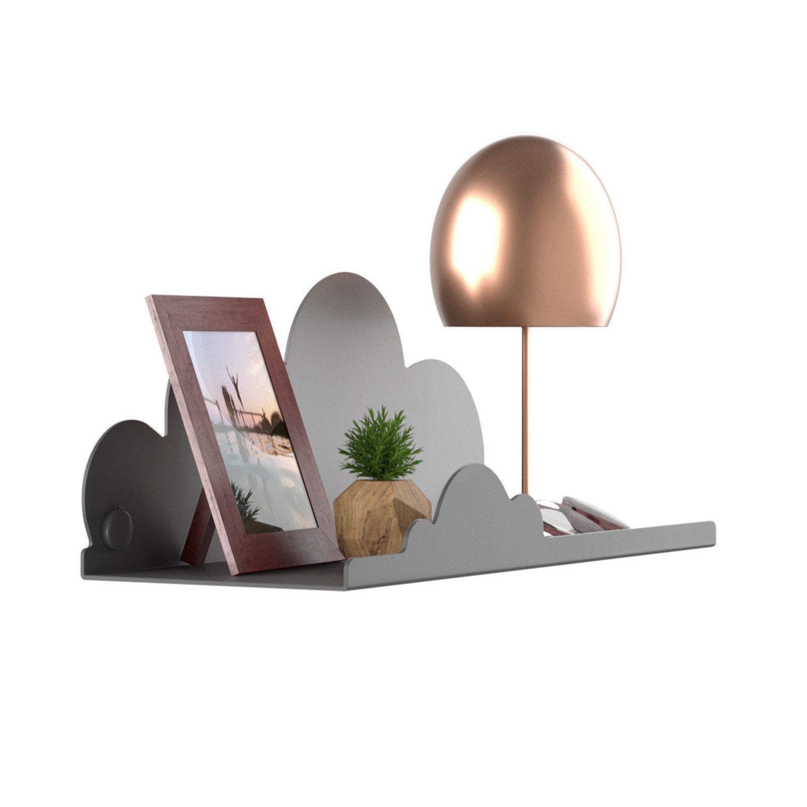 SO-TECH® Wandregal Schweberegal HOVER-XI 25 x 10 x 10 cm inkl. Befestigungsset, 2-tlg., Wandmontage, für Bad Küche oder Wohnzimmer, Anthrazit – Bild 3 von 5