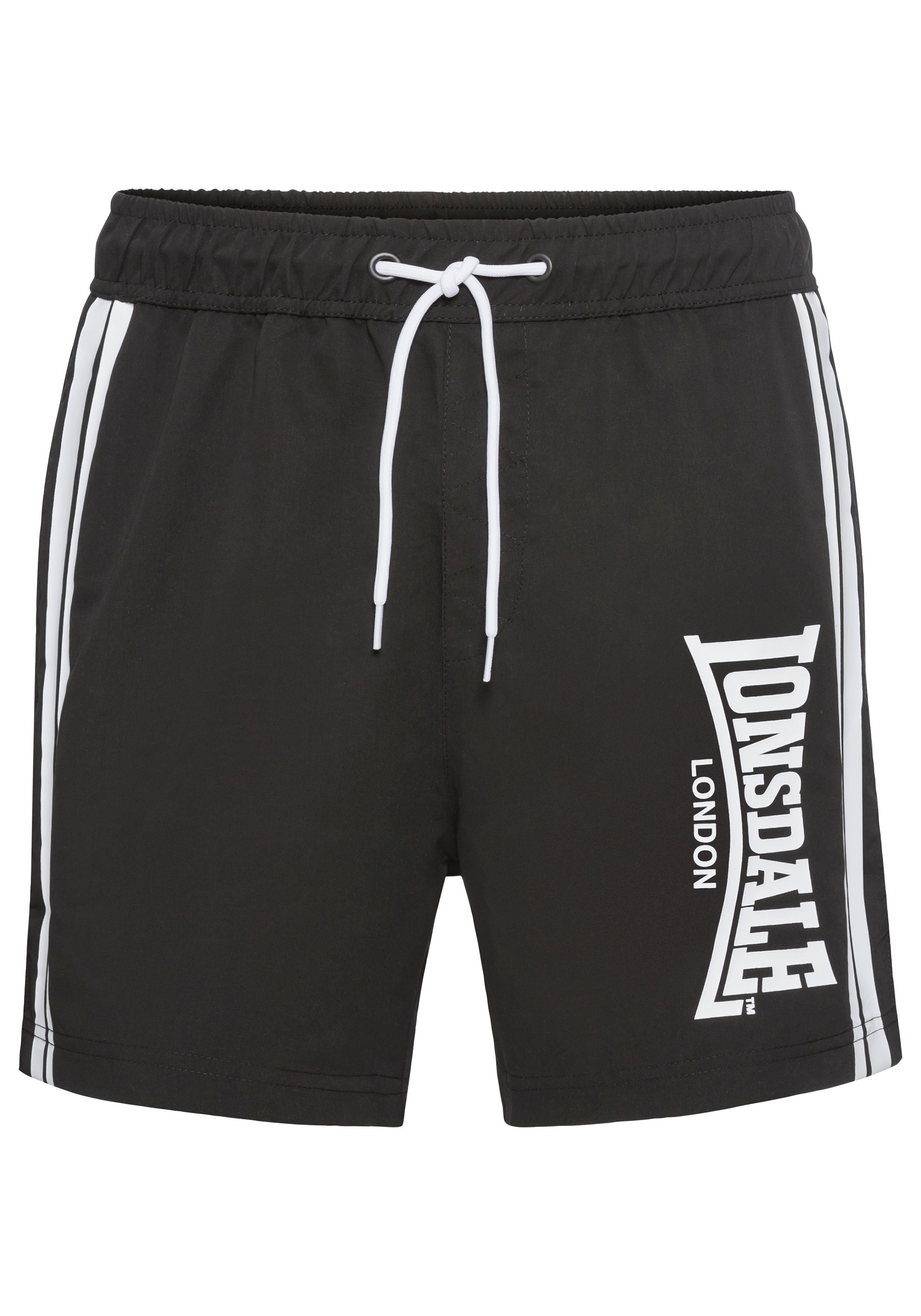 Lonsdale Shorts TAMESIDE Badeshorts mit elastischem Bund und Kordelzug