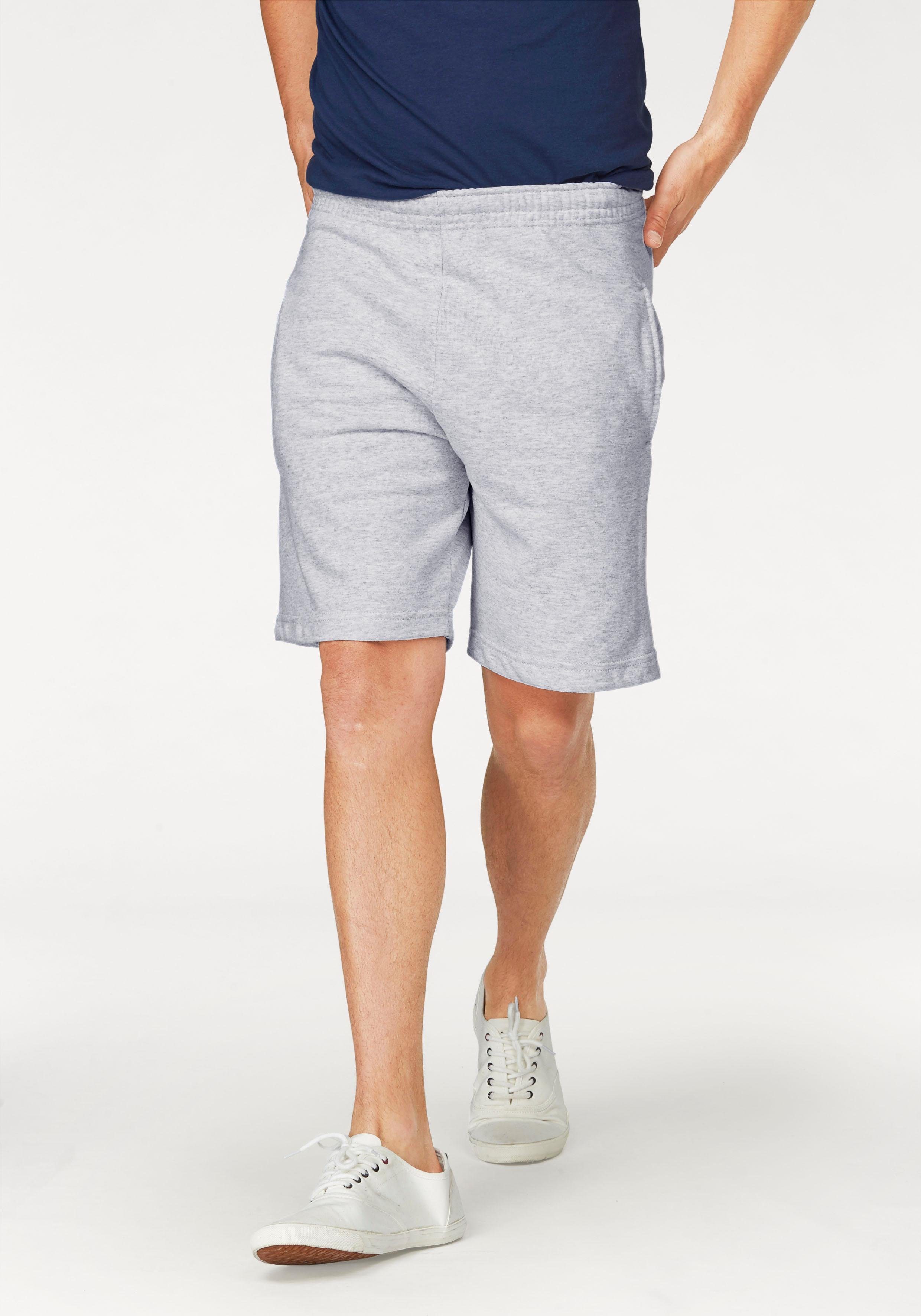 Fruit of the Loom Sweatshorts in bequemer Form hellgrau-meliert | Sweatshorts