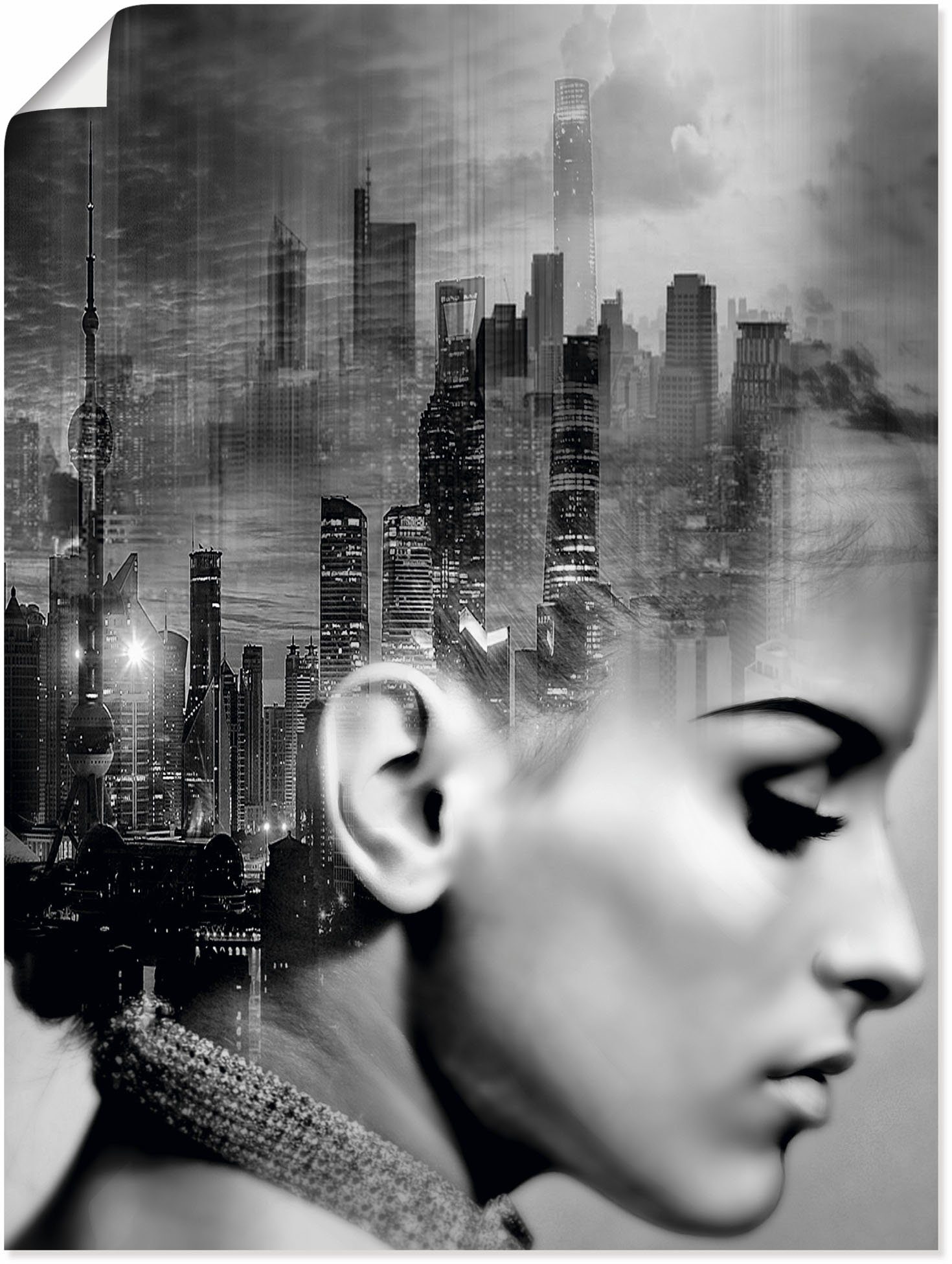 Artland Wandbild City Soul, Portrait (1 St), als Alubild, Leinwandbild, Wandaufkleber oder Poster in versch. Größen | Poster