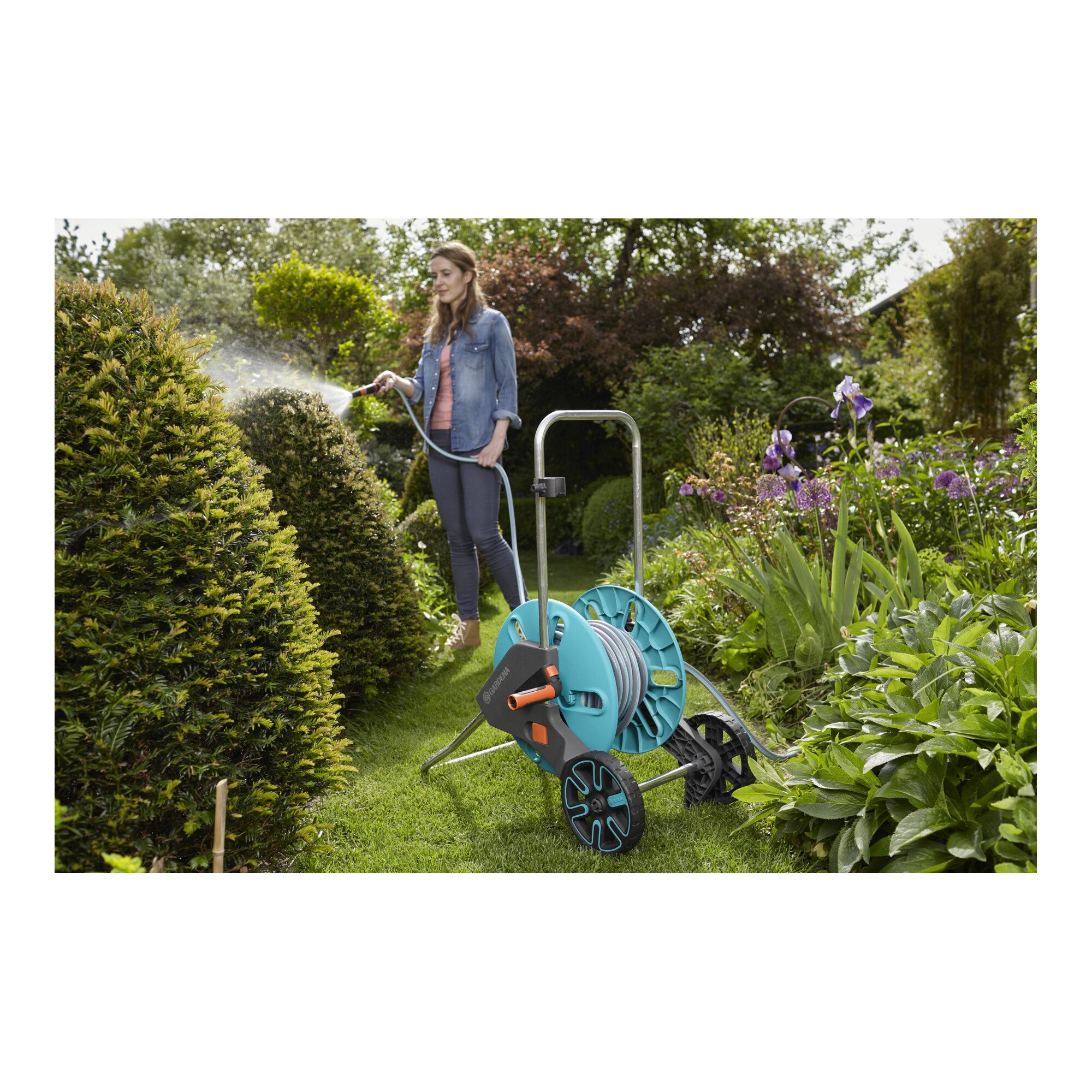 GARDENA Gartenschlauch GARDENA Schlauchwagen CleverRoll M Set