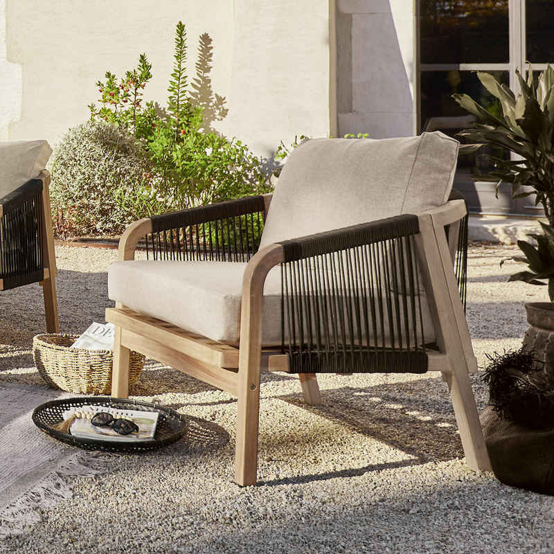 Mirabeau Gartensessel Sessel FSC®-100% Shreveport braun/beige