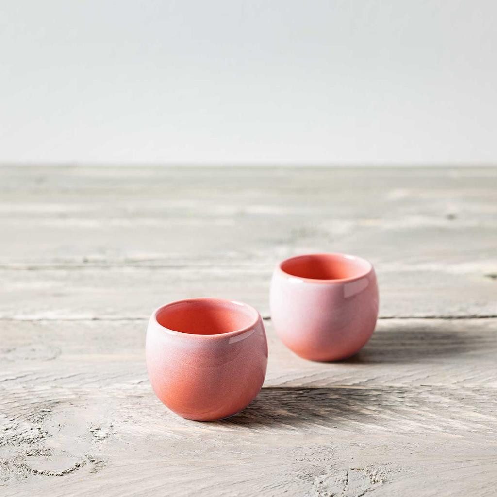 like. by Villeroy & Boch Eierbecher Perlemor Home Coral Eierbecher 50 ml 2er Set, (2er Set, 2-tlg., 2x Eierbecher)