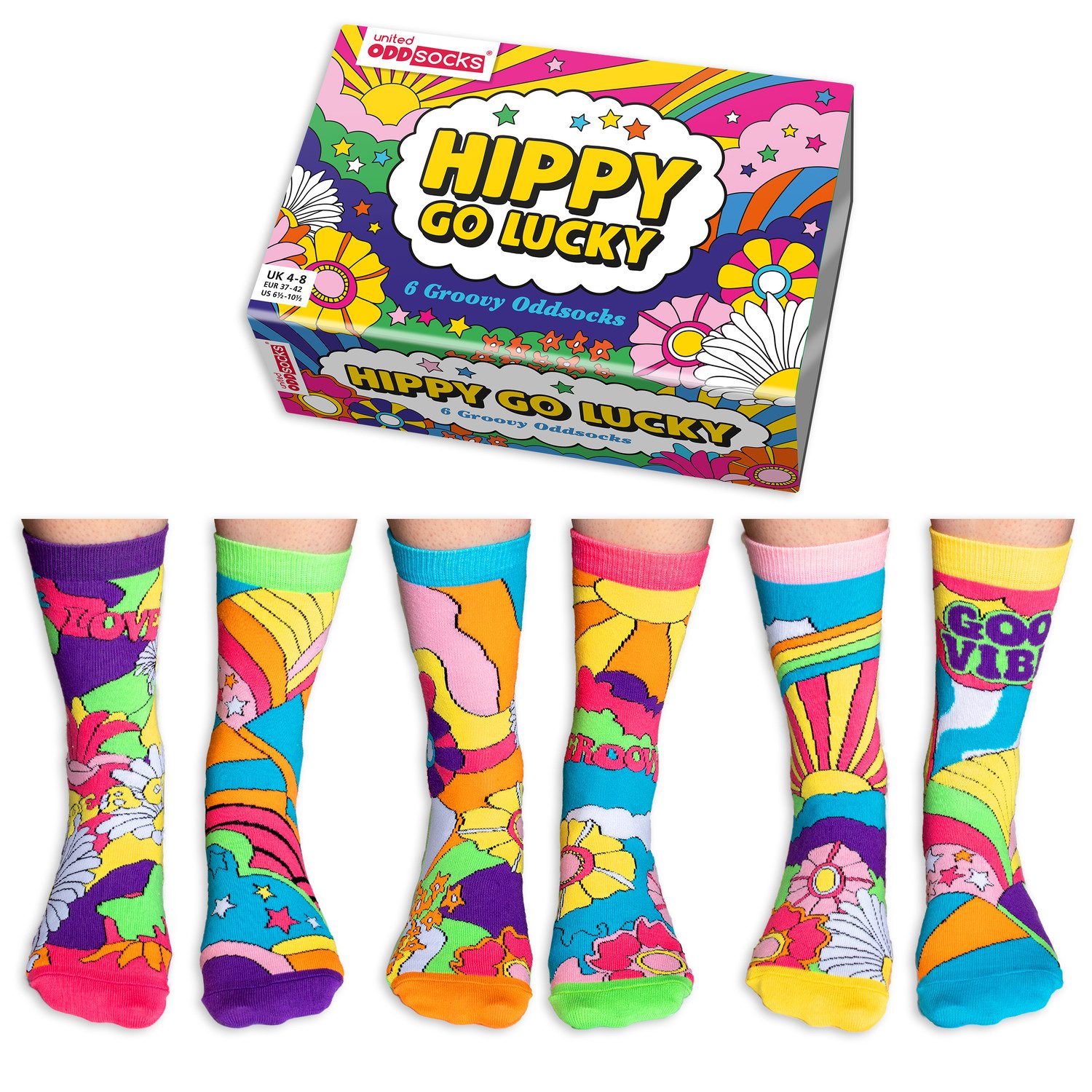 United Oddsocks Freizeitsocken Hippy go Lucky günstig online kaufen