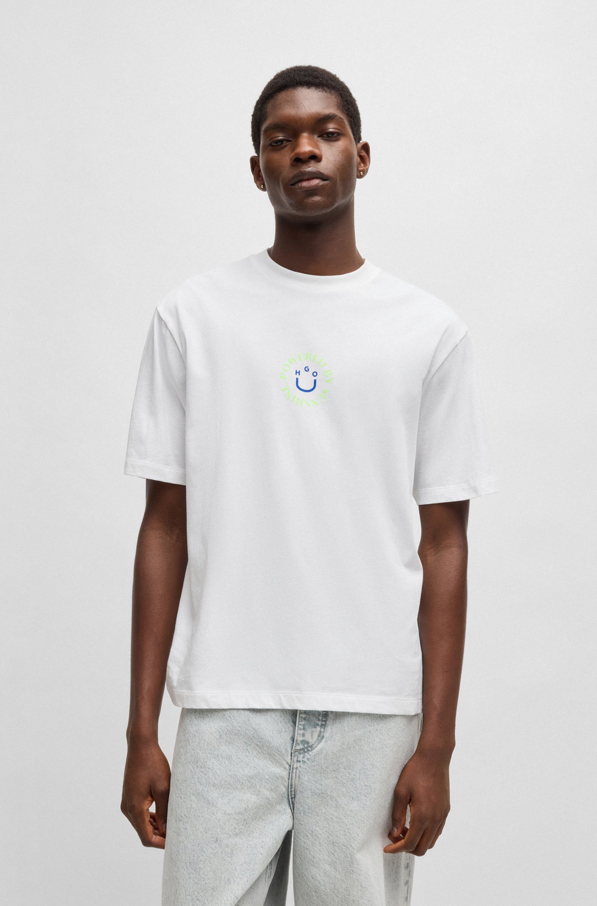 HUGO Blue T-Shirt Napoka Unisex, mit günstig online kaufen