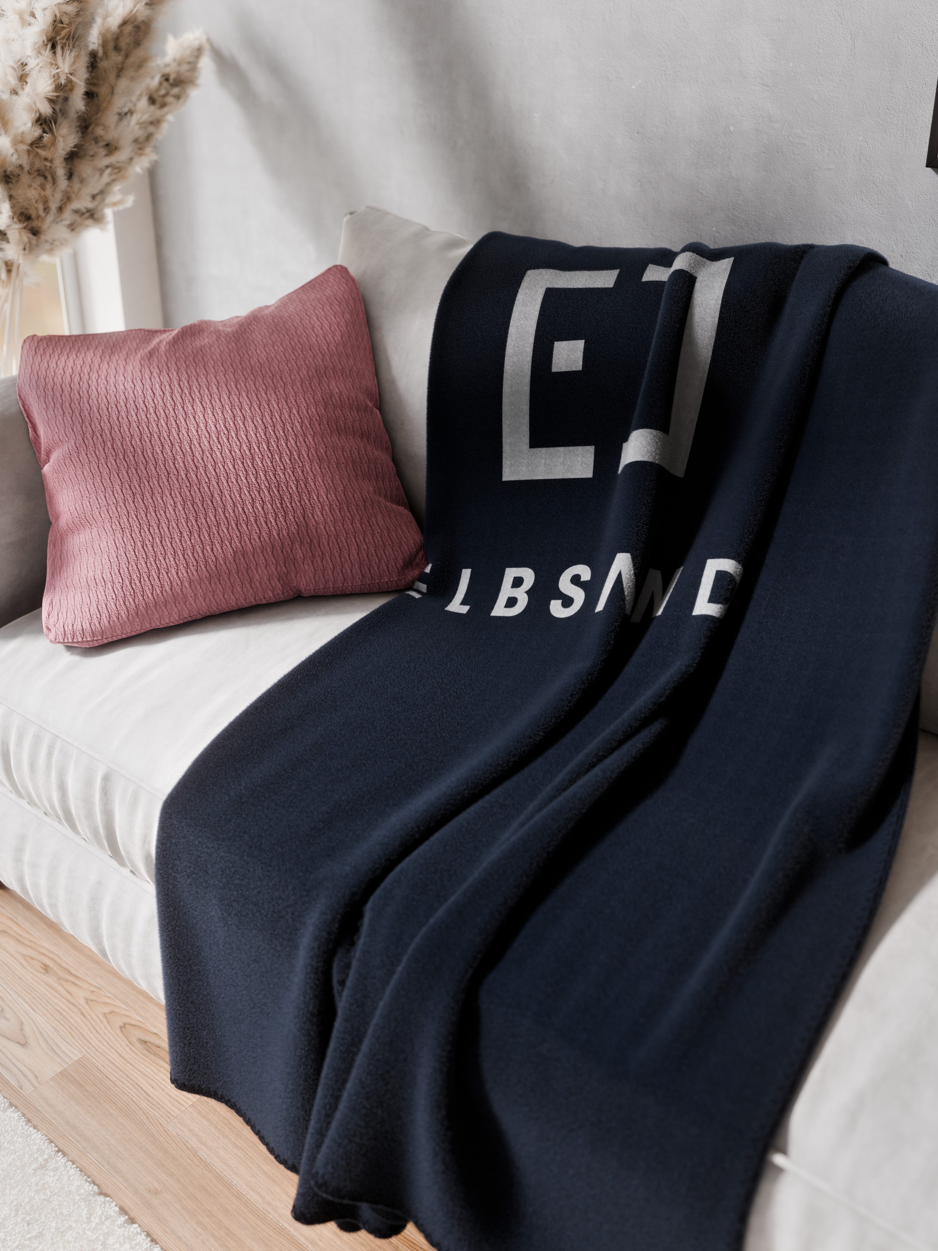 Wohndecke, Elbsand Home, 150x200cm, zeitloses Design, besonders flauschig
