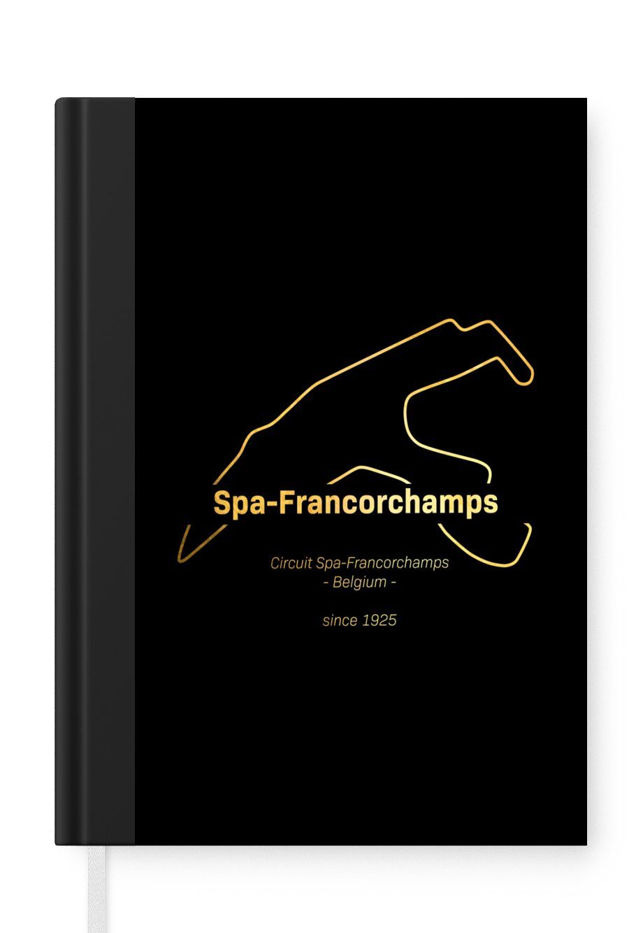 MuchoWow Notizbuch Spa Francorchamps - Formel 1 - Rennstrecke, Journal, Merkzettel, Tagebuch, Notizheft, A5, 98 Seiten, Haushaltsbuch