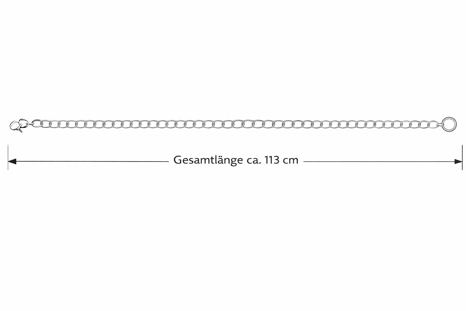 Cassandra Accessoires Kettengürtel Damen Taillenkette Silber - mit funkelnden Straßsteinen – Bild 4 von 4