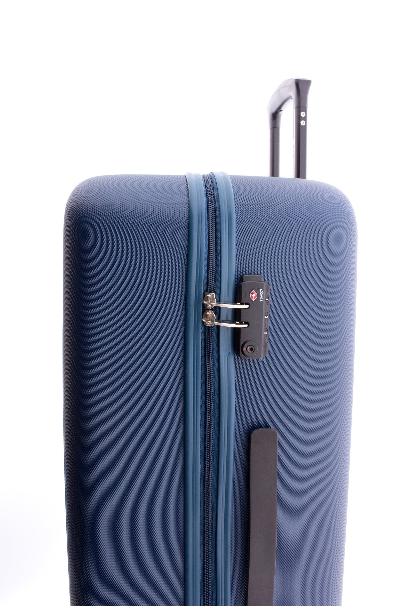 4 GLADIATOR 78 cm, Farben Doppel-Rollen, Hartschalen-Trolley - TSA-Schloss, div. Blau XL Koffer