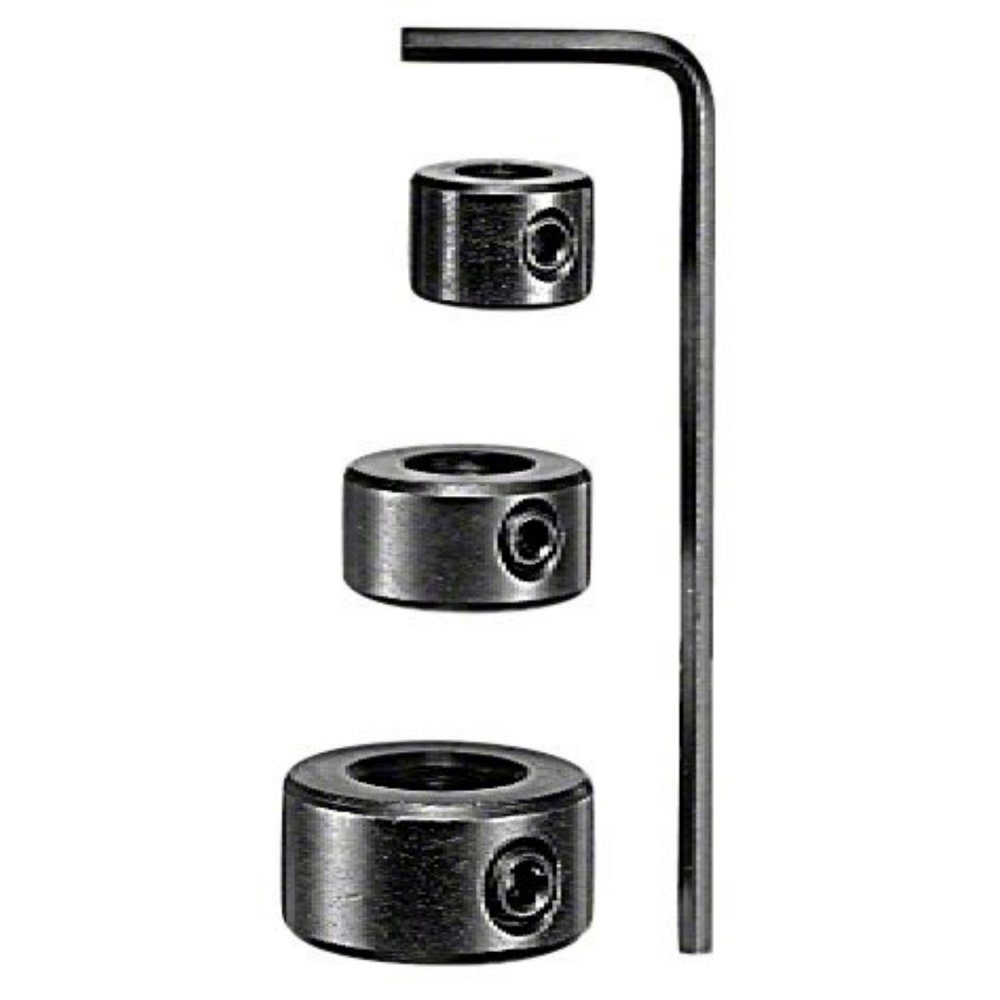 BOSCH Tiefenstopp 2607000548 4-teilig - Tiefenstops mit Schlüssel - schwarz