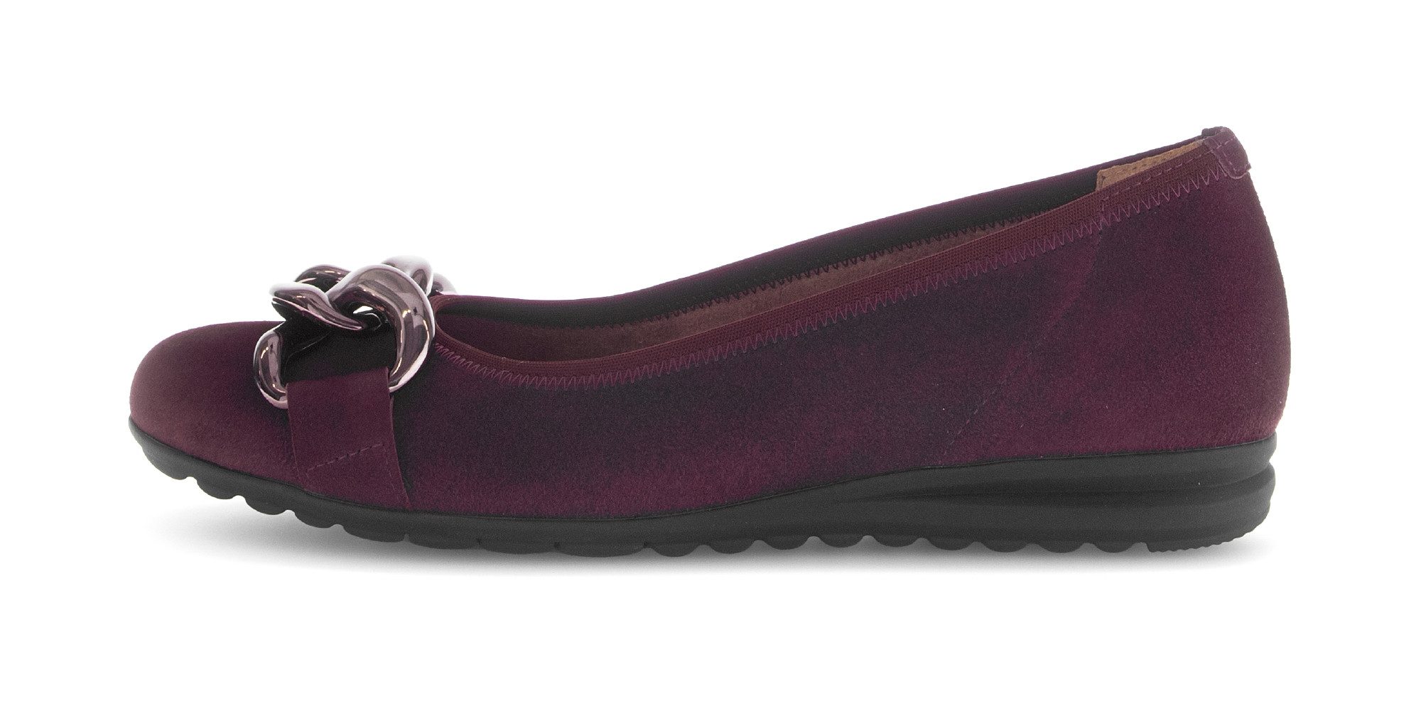 Gabor Florenz Ballerina, Businessschuh, Schlupfschuh mit Elastikeinfass, Weite G