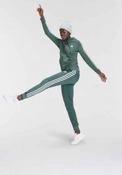 adidas Sportswear Kapuzensweatjacke ESSENTIALS FLEECE 3-STREIFEN KAPUZENJACKE
