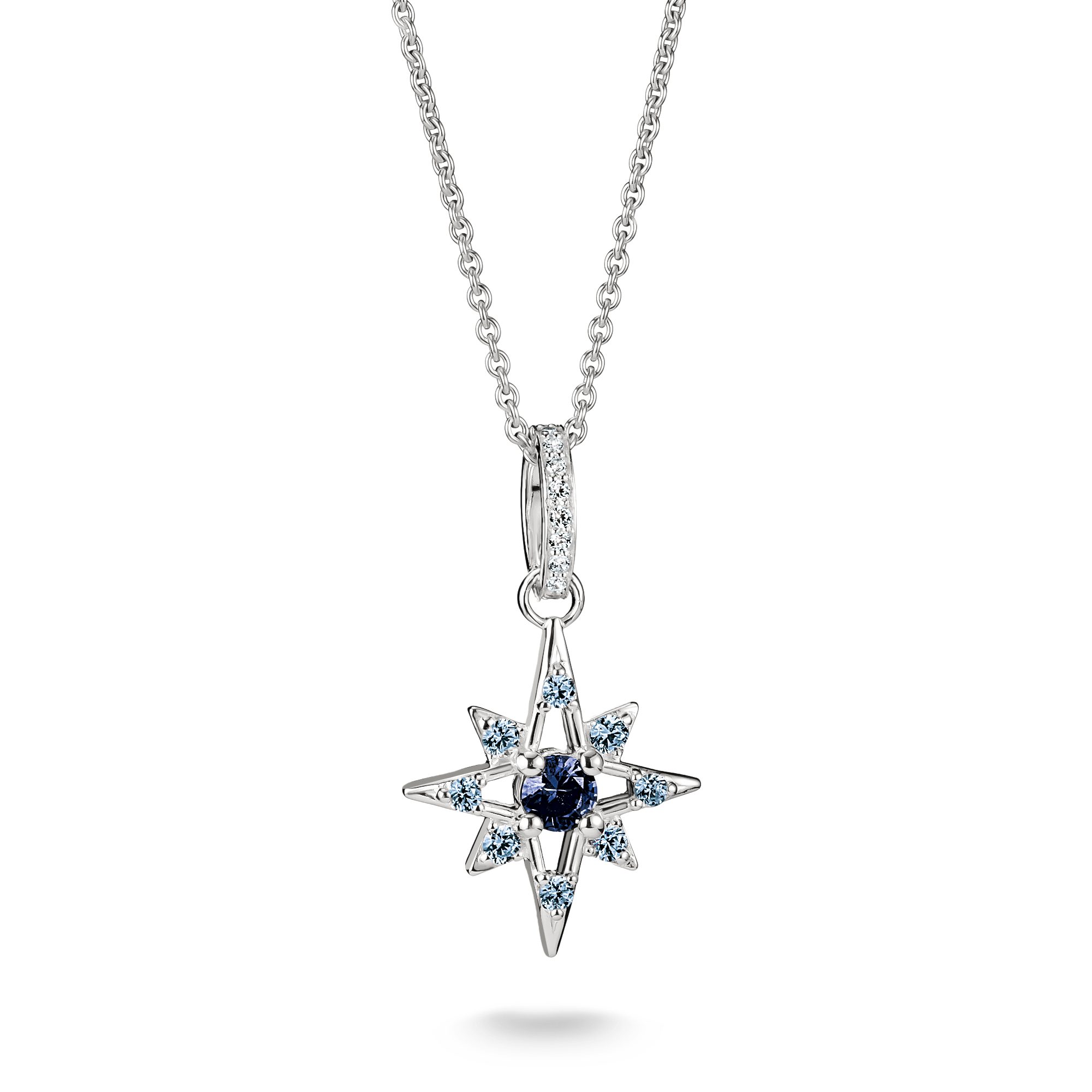 THOMAS SABO Kette mit Anhänger Midnight Sky Kette, mit Zirkonia (synth), Glas-Keramik Stein