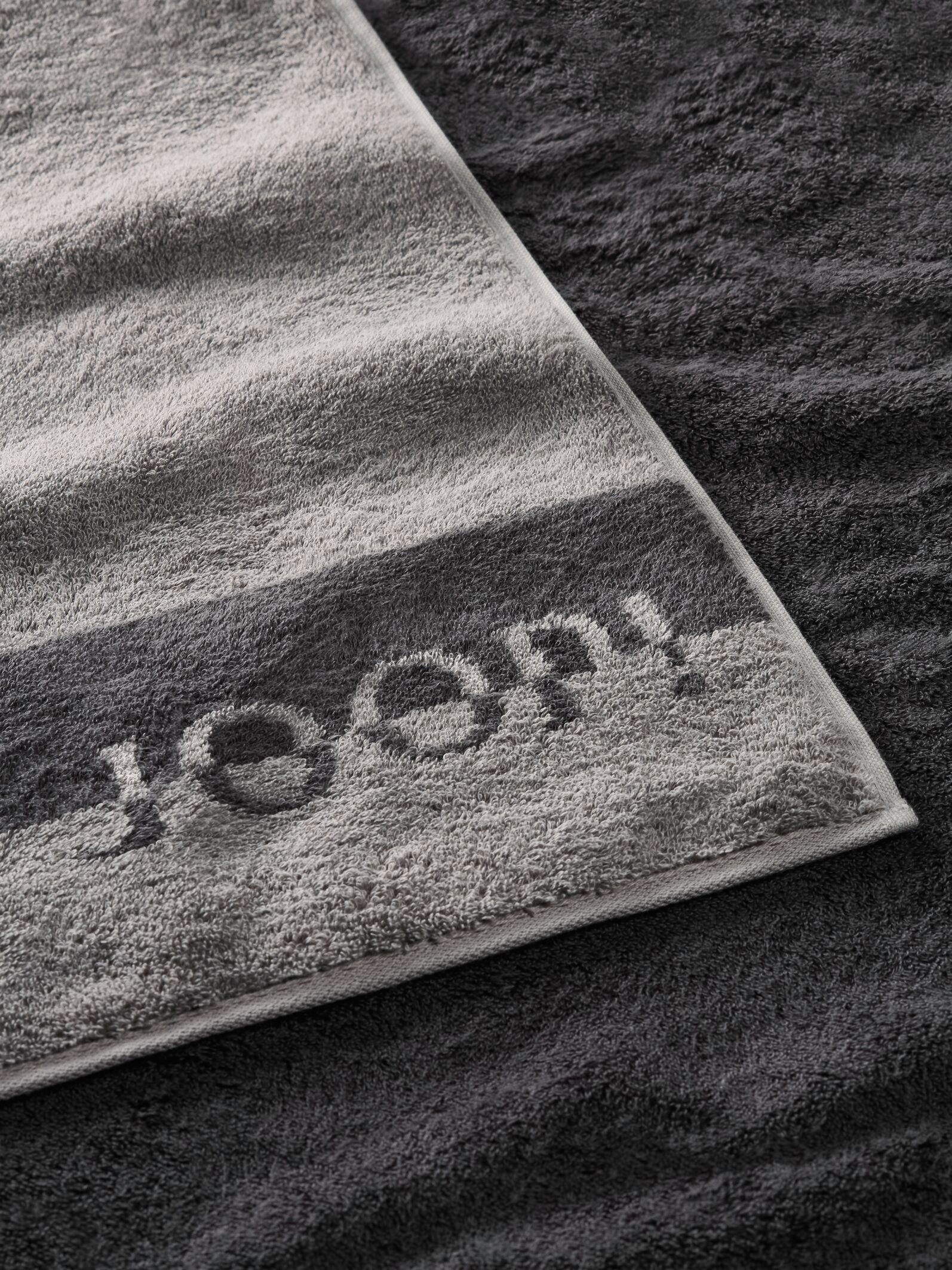 JOOP! STRIPE LIVING Textil Handtücher (2-St) SHADES - Platin Handtuch-Set, Joop!