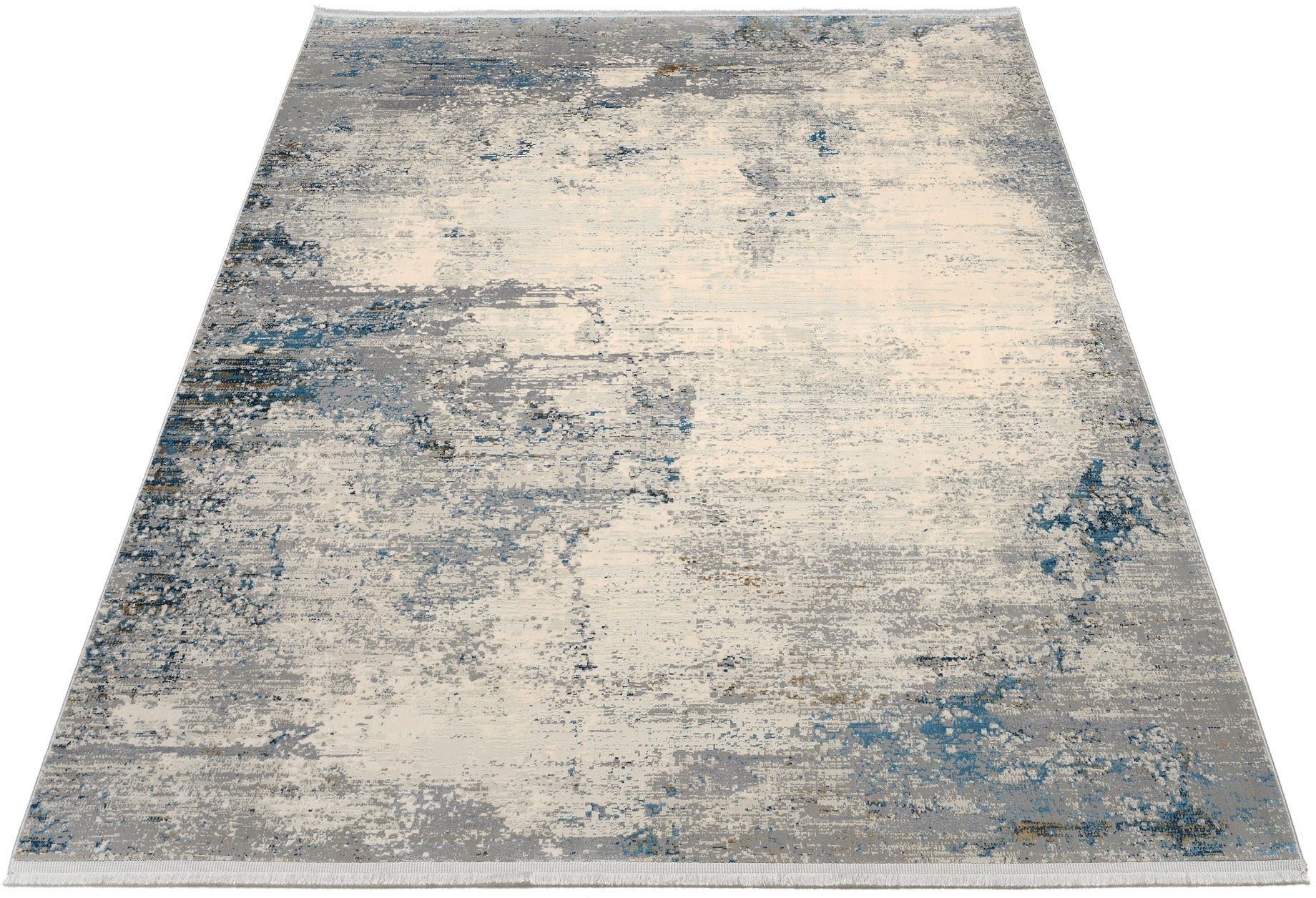 OCI DIE TEPPICHMARKE Teppich ELEMENTS NAPALI, rechteckig, Höhe: 8 mm, Kurzflor, dezenter Glanz, Viskose, Wohnzimmer