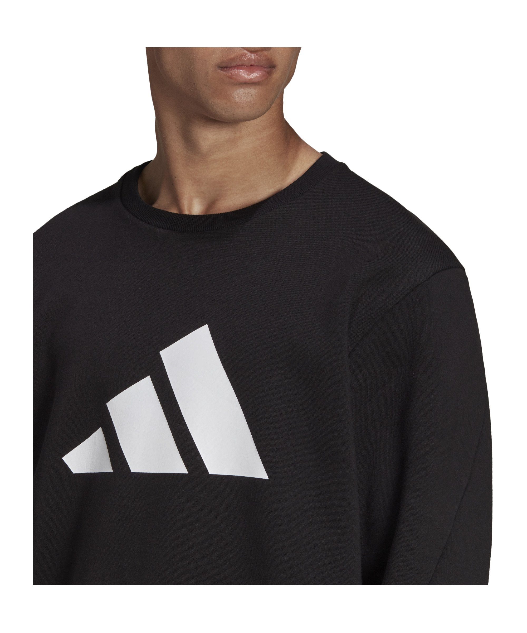 adidas Performance Sweatshirt schwarzweiss Sweatshirt Crew