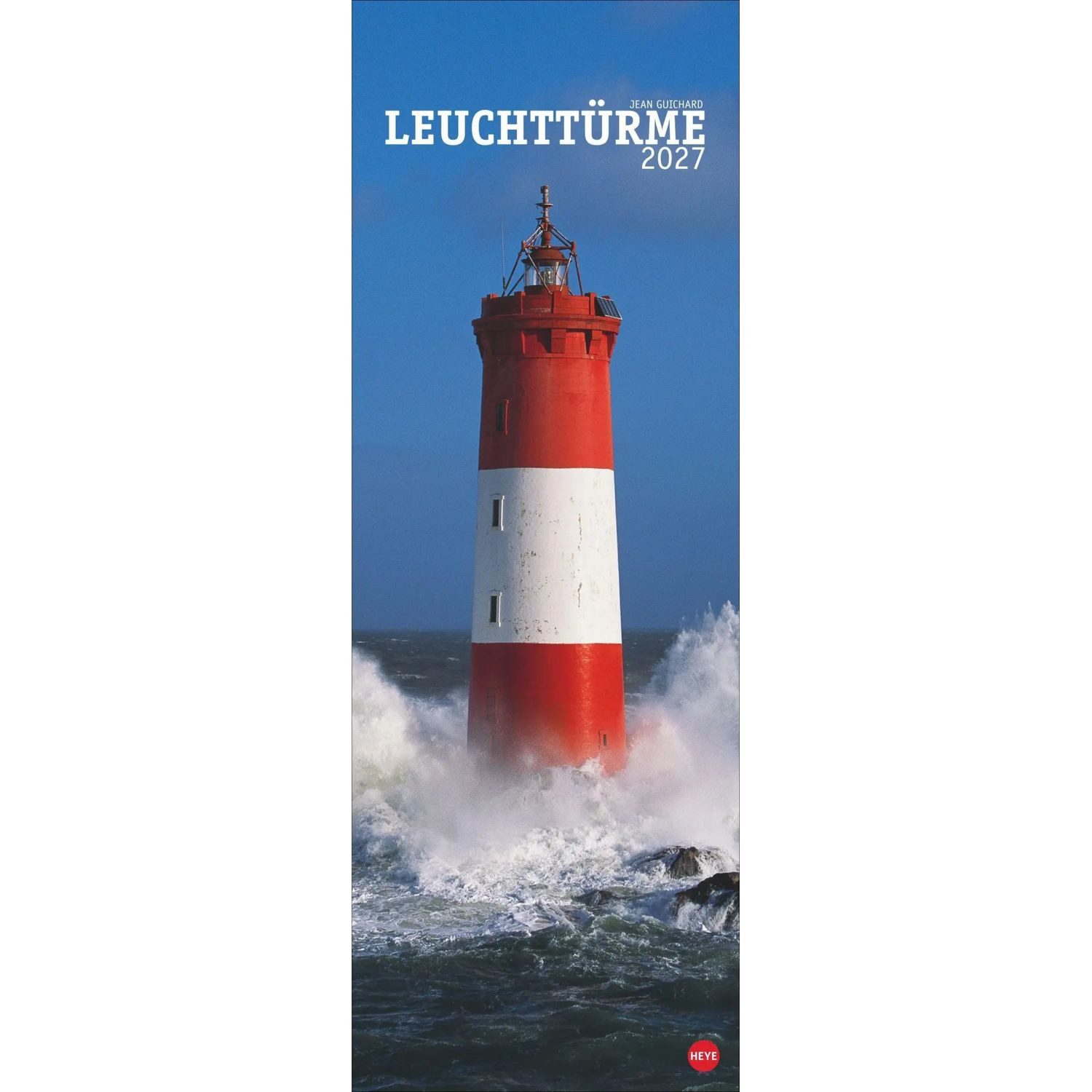 HEYE Wandkalender Jean Guichard: Leuchttürme Vertical Kalender 2027
