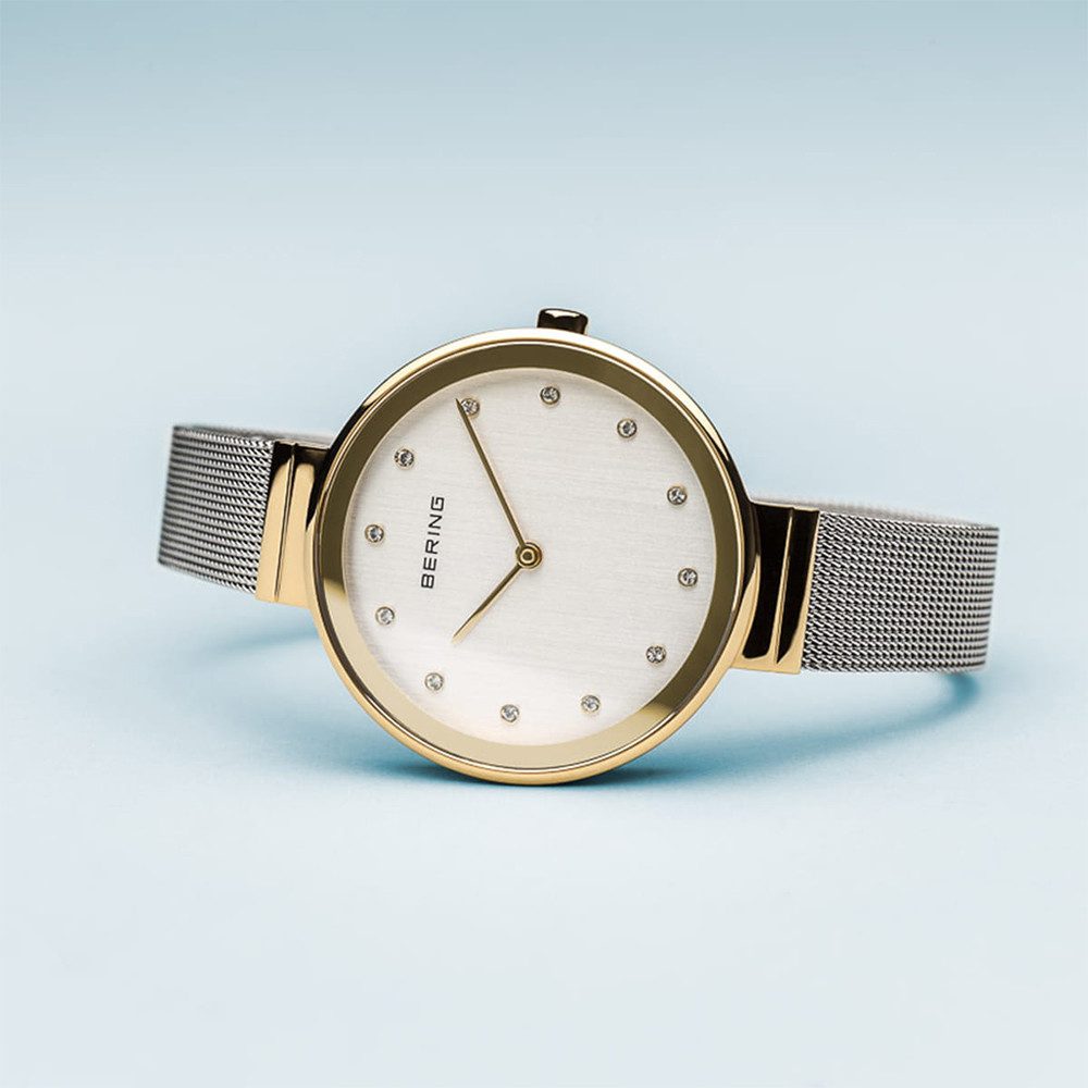 Bering Quarzuhr Bering Classic gold glänzend 12034-010 12034-010, Hochwertiges Produkt mit zeitlosem Design, sorgfältiger Verarbeitung