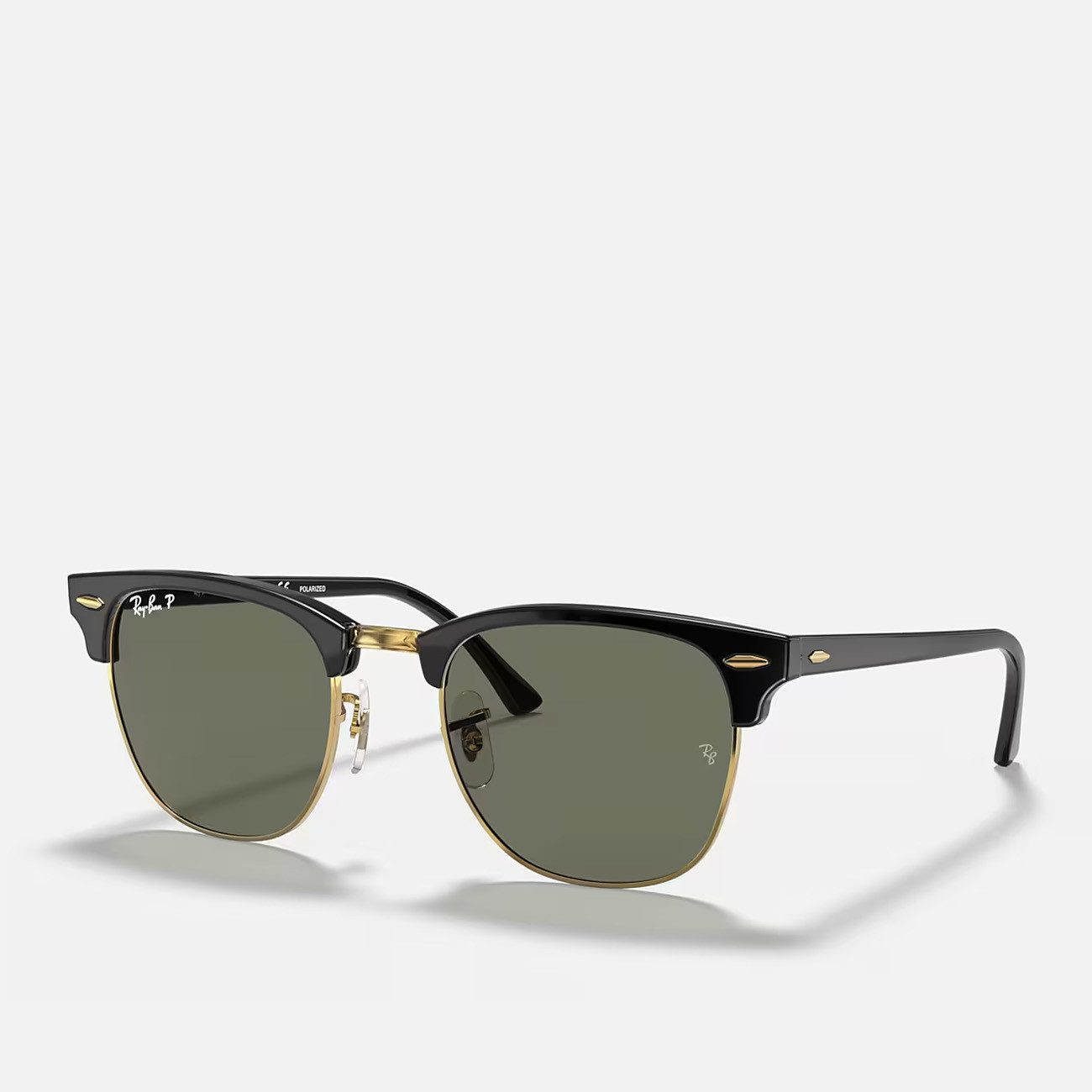 Ray-Ban Sonnenbrille Ray-Ban Clubmaster 3016 901/58 Black G-15 Green Pol 51 mm