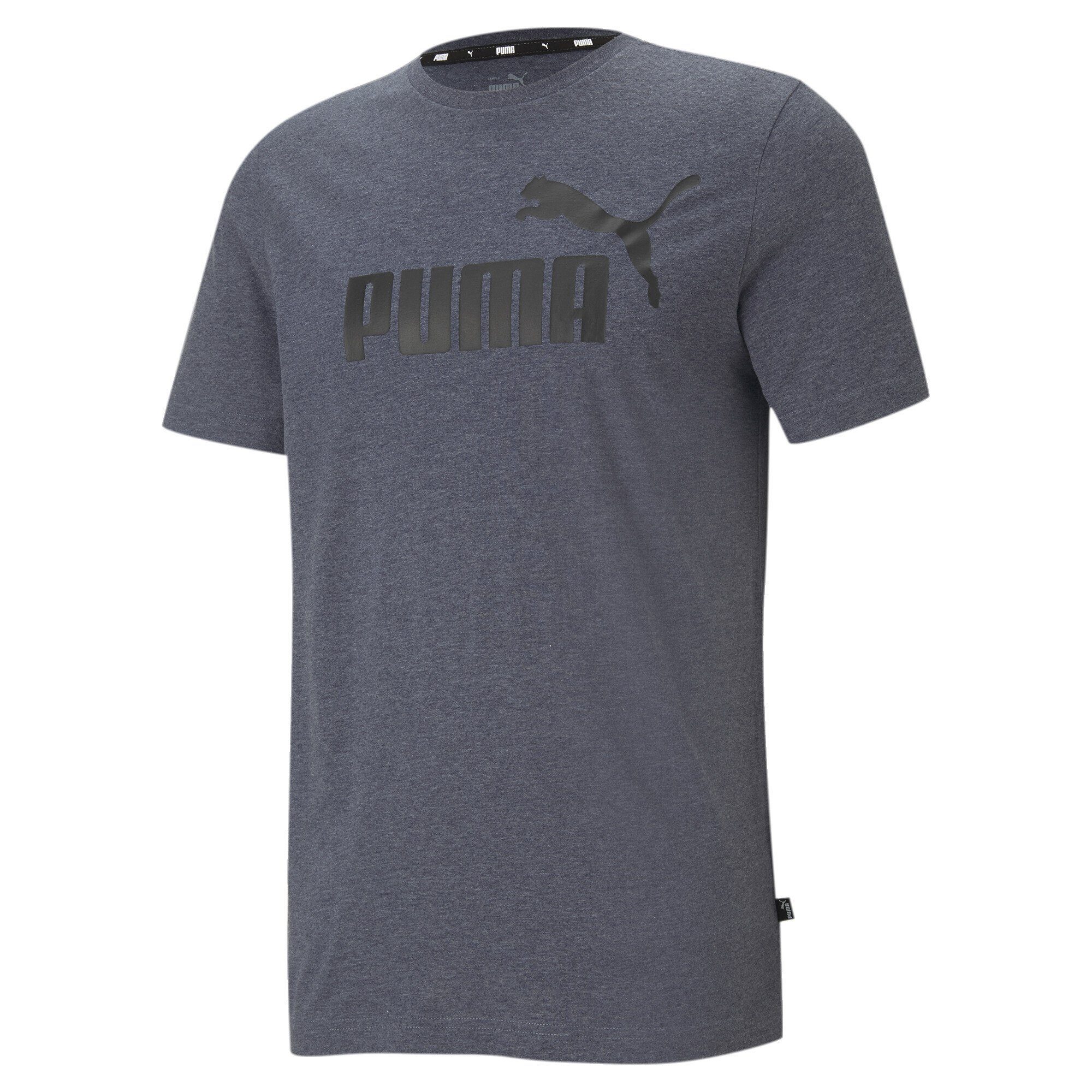 PUMA T-Shirt Essentials Heather T-Shirt Herren Peacoat Blue