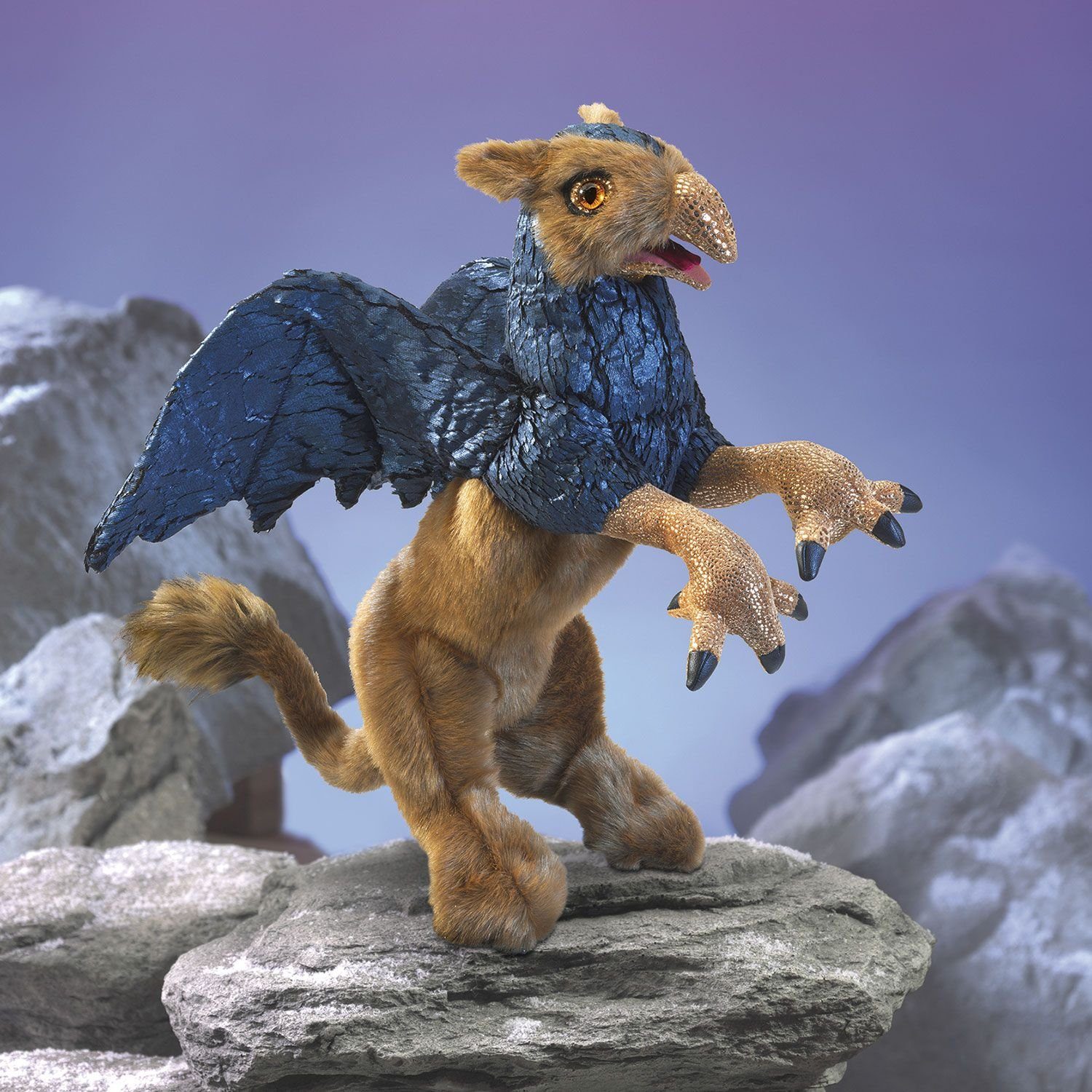 Folkmanis Handpuppen Handpuppe Folkmanis Handpuppe Greif 56cm, Drache, Löwe, Vogel 3193 (Packung)