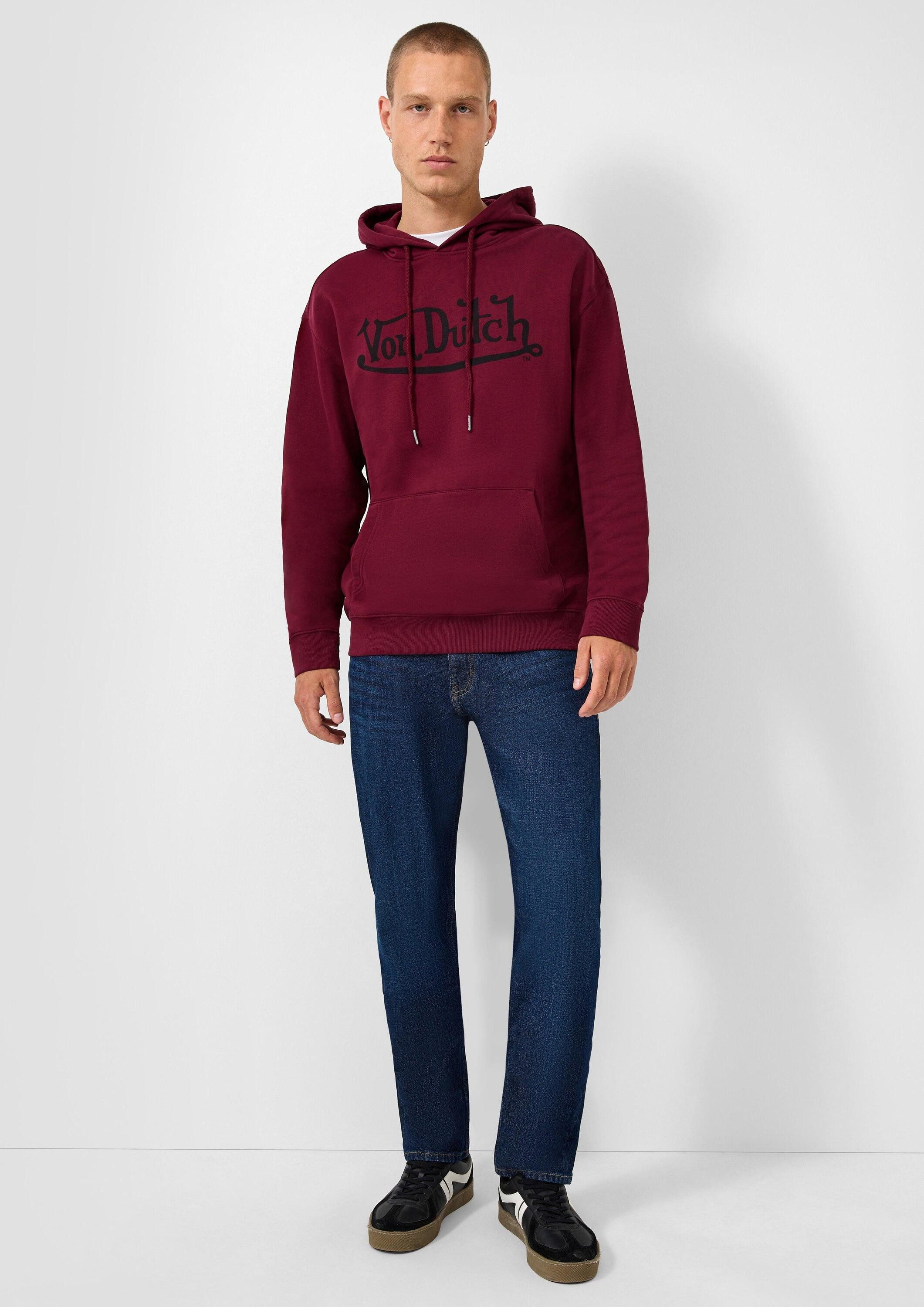 QS Sweatshirt Sweatshirt Hoodie mit Frontdruck, QS x Von Dutch
