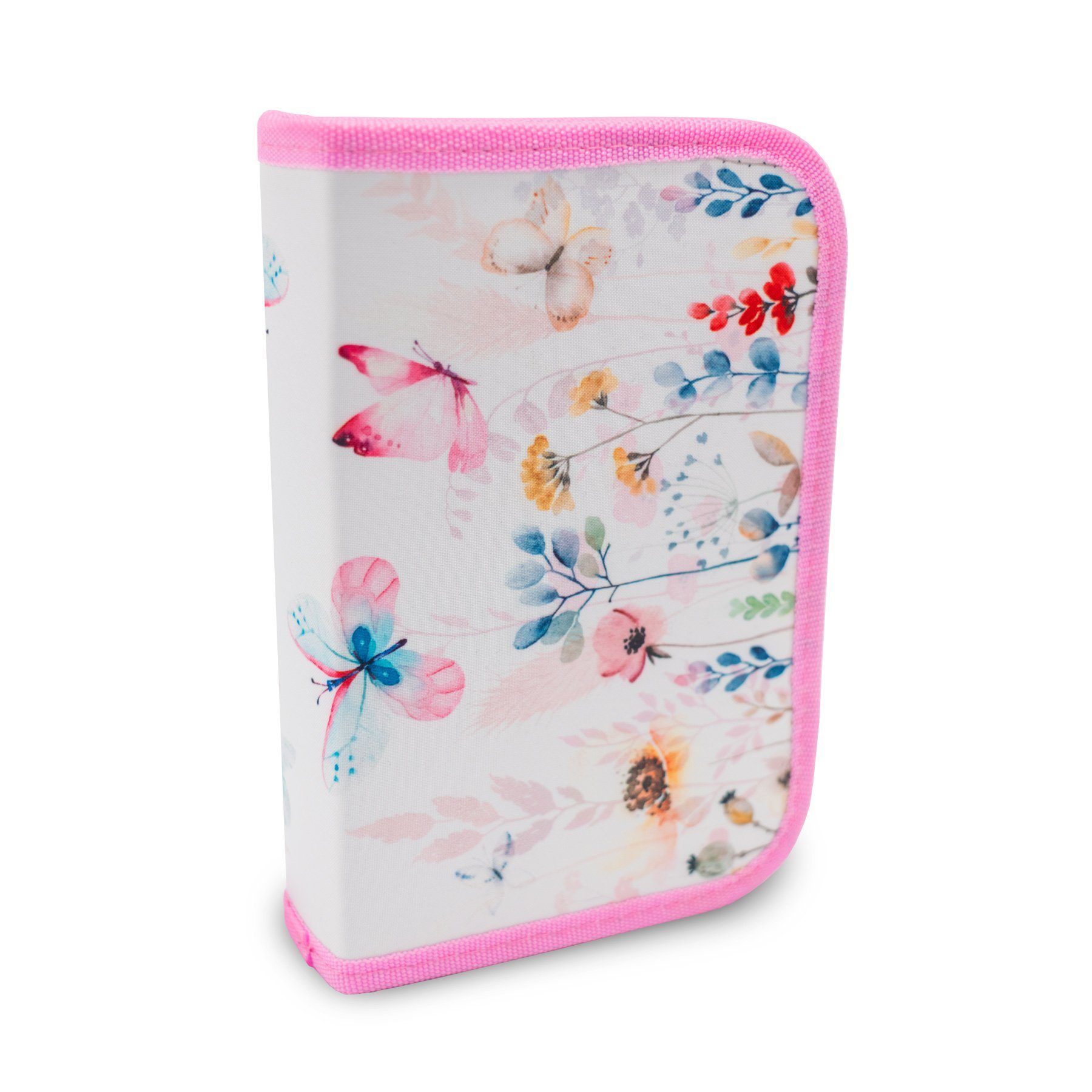 Mäppchen teilig itenga itenga Federmäppchen Schüler-Etui 28 1-Zipper Schmetterling