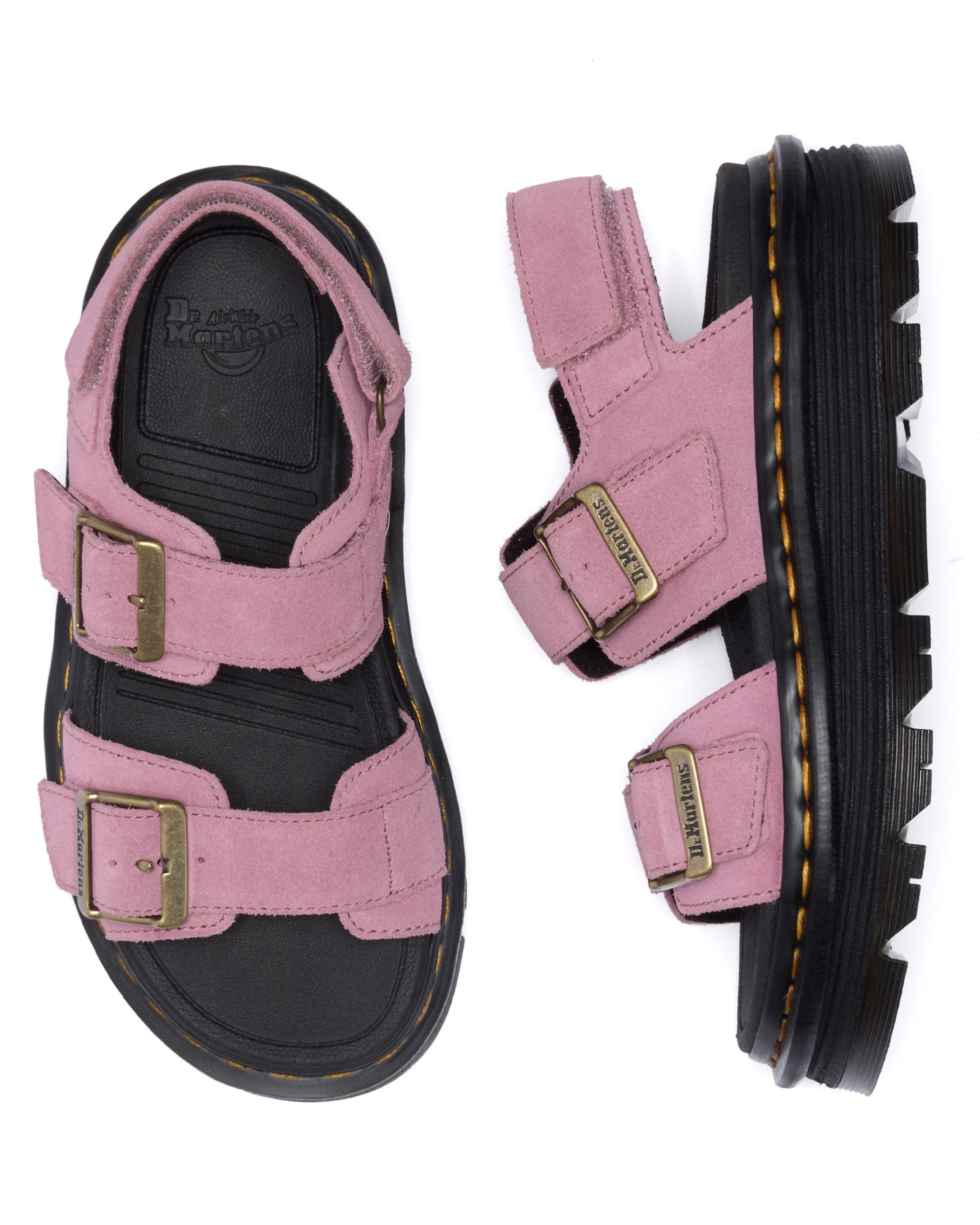 DR. MARTENS Zebzag Sandale Plateau, Sandalette, Sommerschuh mit typisch gelber Rahmennaht