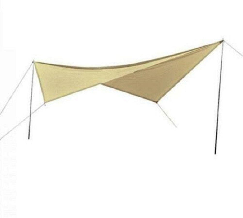 Defactoshop Sonnensegel Sonnensegel Sonnenschutz Camping Sonnendach Aufstellstang 3x4 Diverse, (2-tlg)