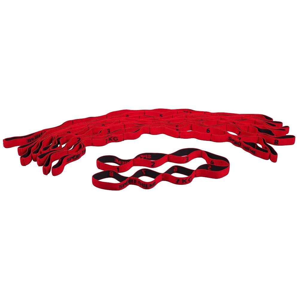 Sport-Thieme Stretchband Elastikbänder-Set, Ideal für Aufwärmübungen, in Fitnesskursen, Aquafitness uvm. Zugstärke 7 kg