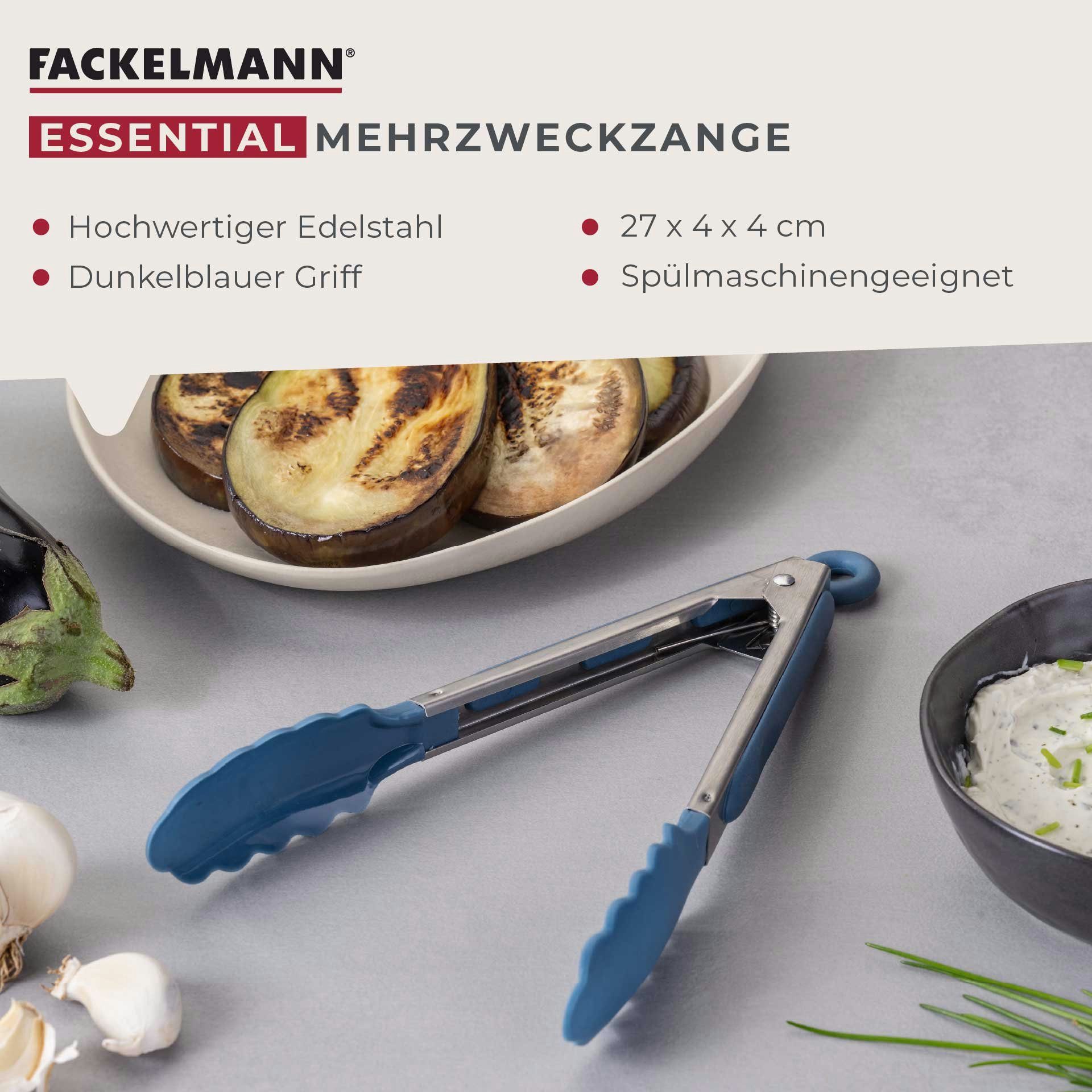 FACKELMANN Kochzange Mehrzweckzange, Universalzange, Küchenhelfer, Servierzange