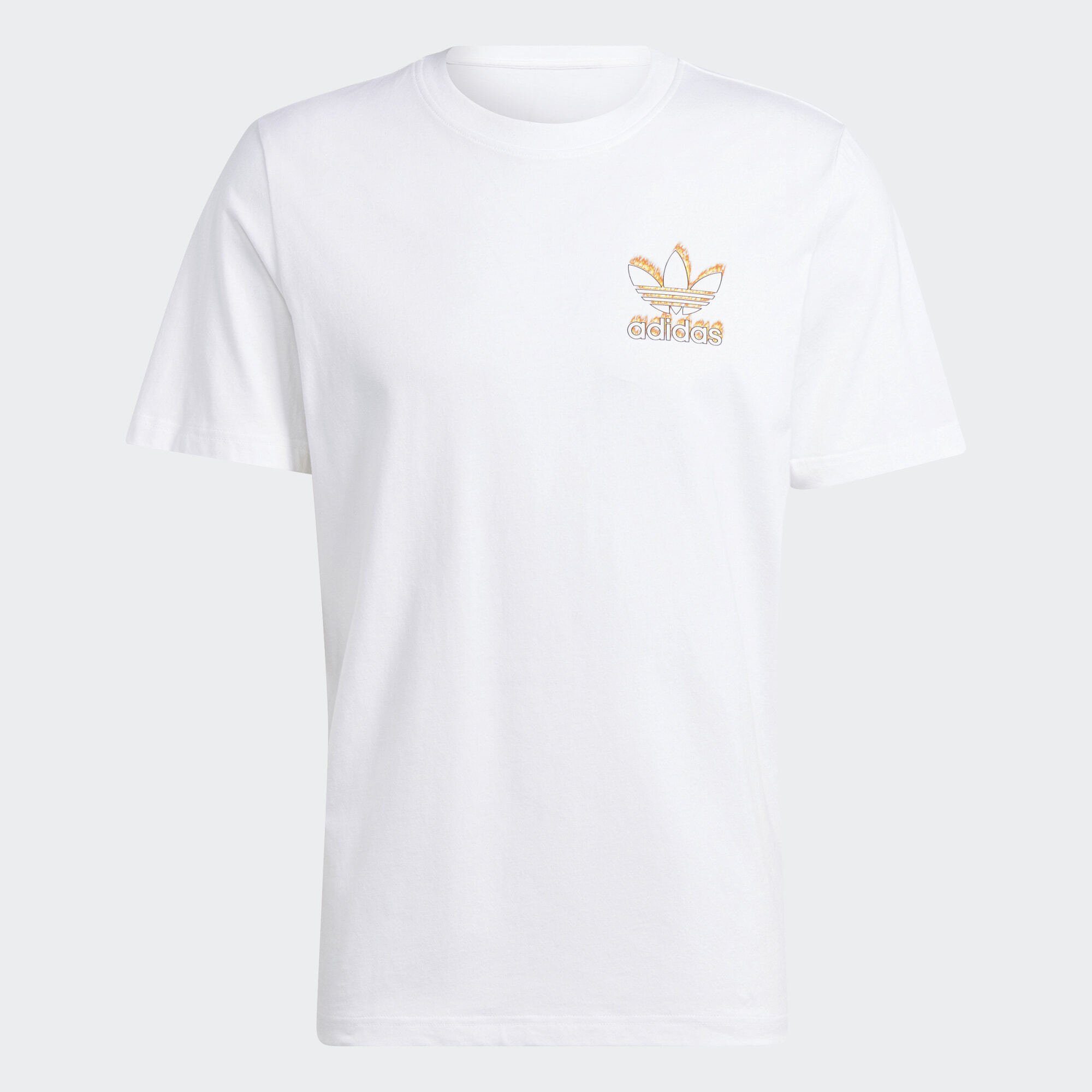 adidas Originals T-Shirt FIRE White GRAPHICS TREFOIL T-SHIRT