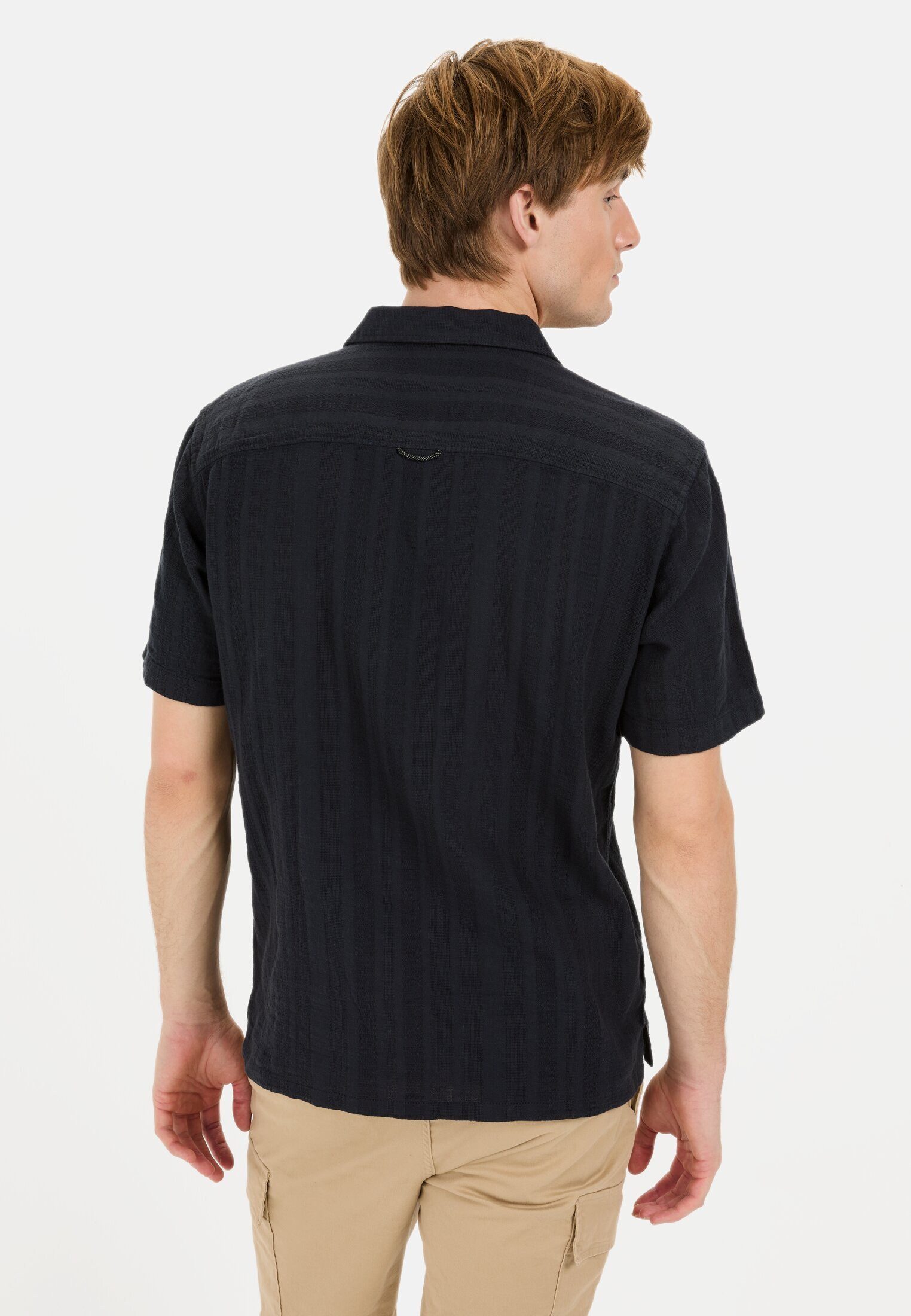 camel active Kurzarmhemd mit Brusttasche Kurzarm Resortkragen Resortkragen günstig online kaufen