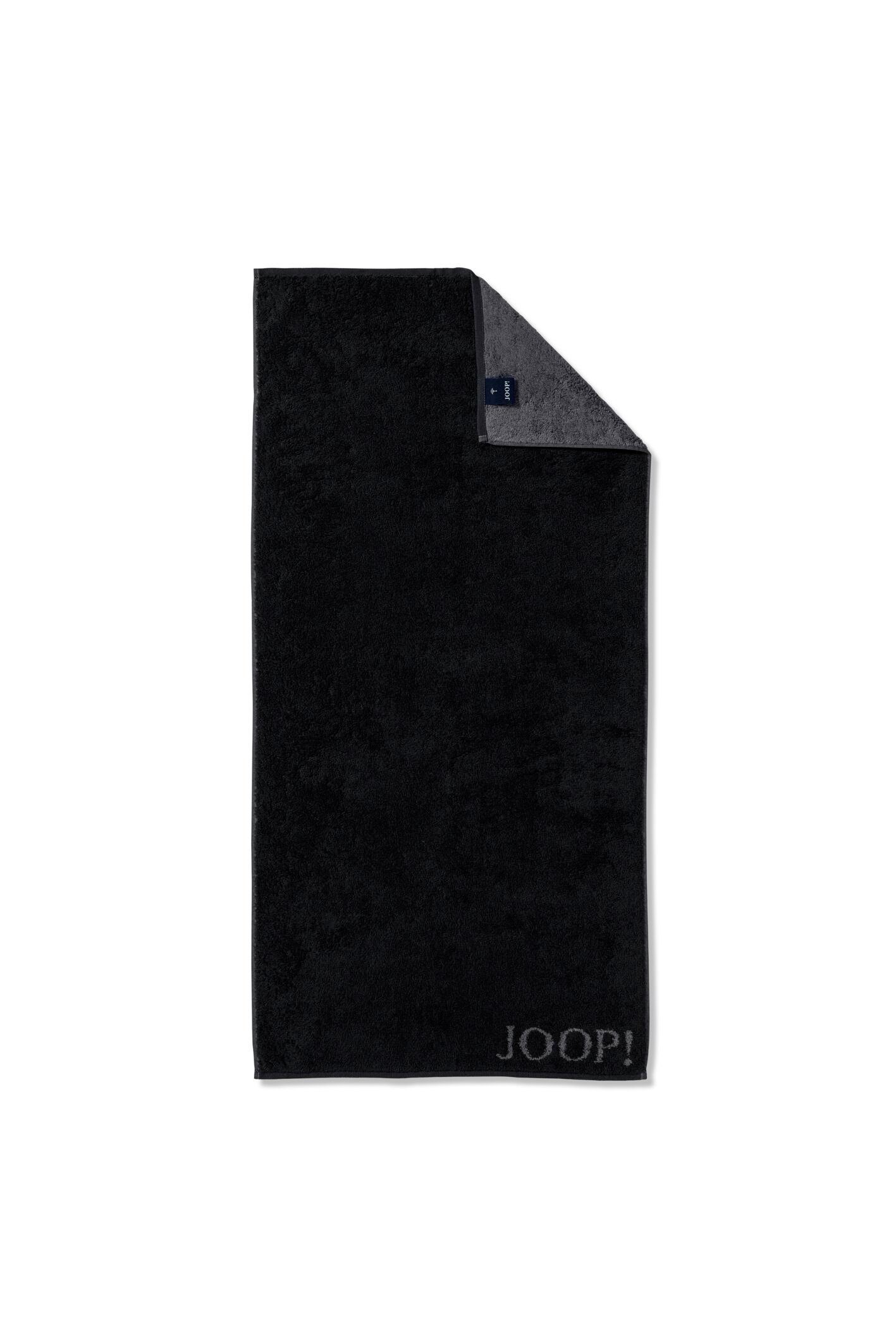 Joop! Handtücher JOOP! - LIVING Textil DOUBLEFACE Schwarz CLASSIC (2-St) Handtuch-Set