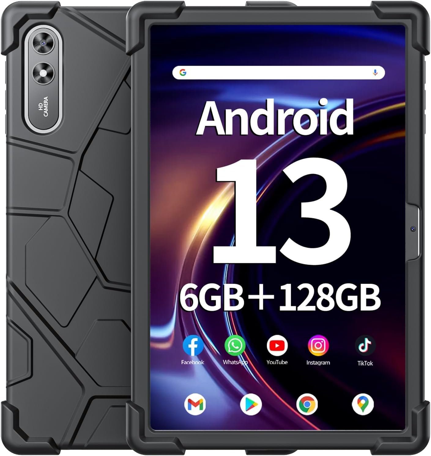 SGIN t12 6200 mAh Tablet (10,5", 128 GB, Android 13, 5G, mit schönem Design, beeindruckenden Eigenschaften und Funktionen)