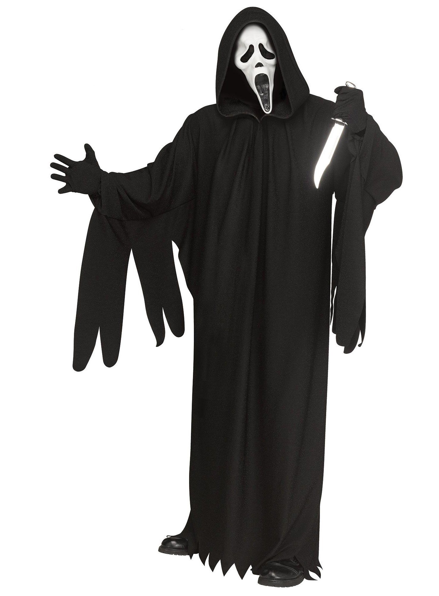 Fun World Kostüm Ghostface Kostüm – Anniversary Edition, Das originale Ghost Face Kostüm zum 30. Jubiläum des ersten Scream-F