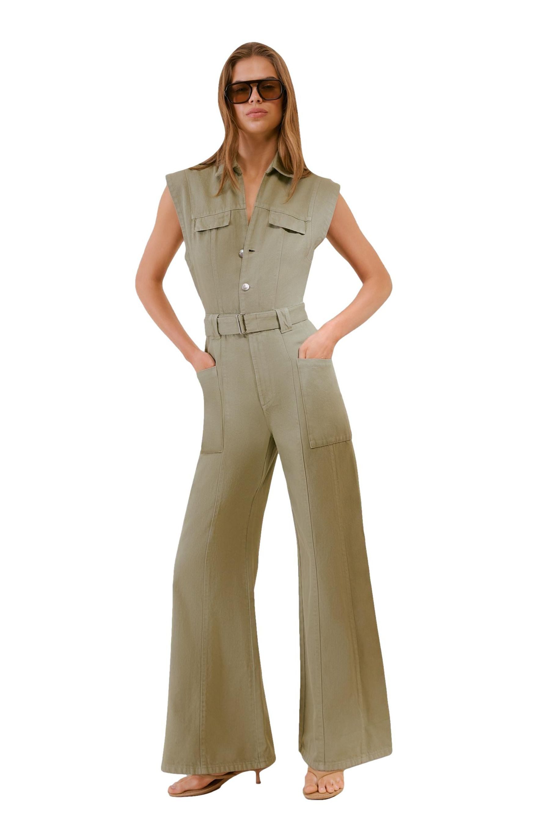 Friends Like These Jumpsuit Friends Like These Jumpsuit aus Denim, Kurzgröße (1-tlg)